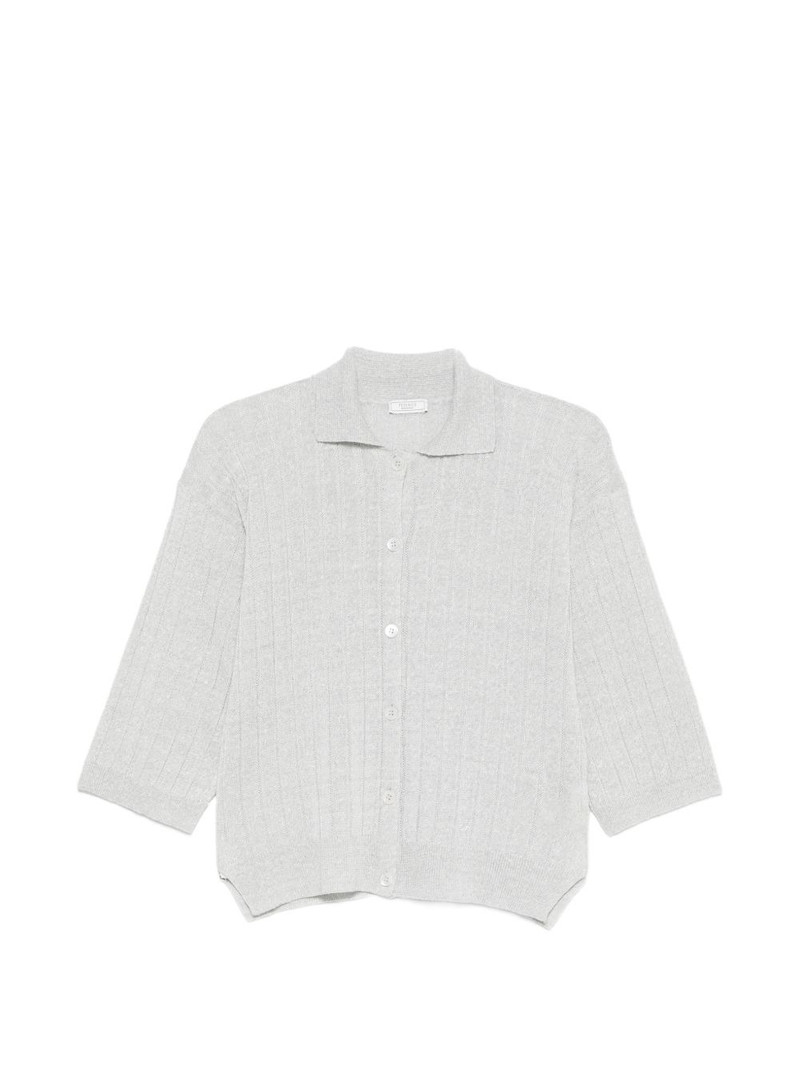 ribbed-knit cardigan 1
