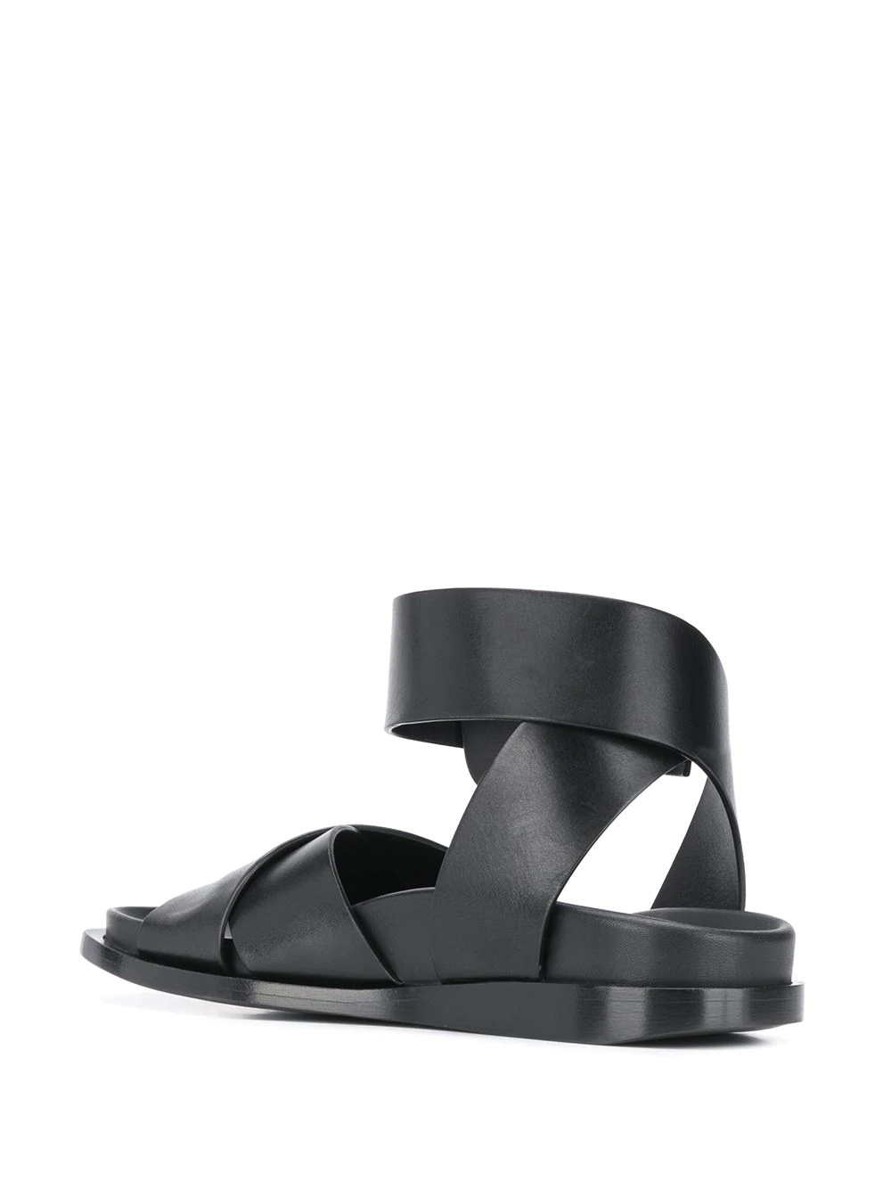 crossover strap flat sandals - 3