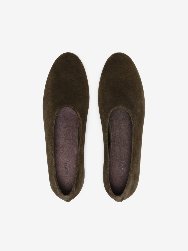 Womens Suede Ballerina 5