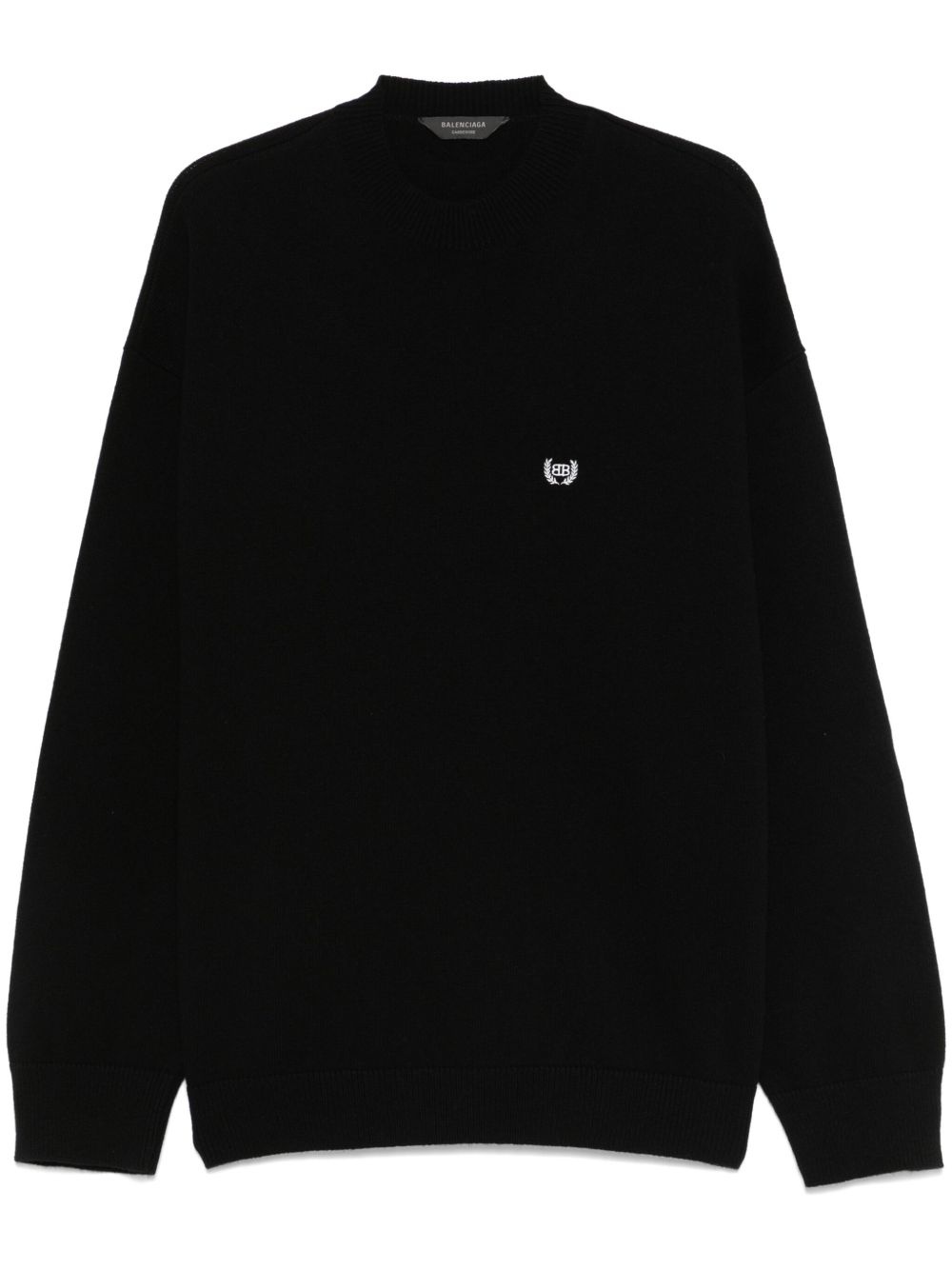 logo-embroidered sweater - 1