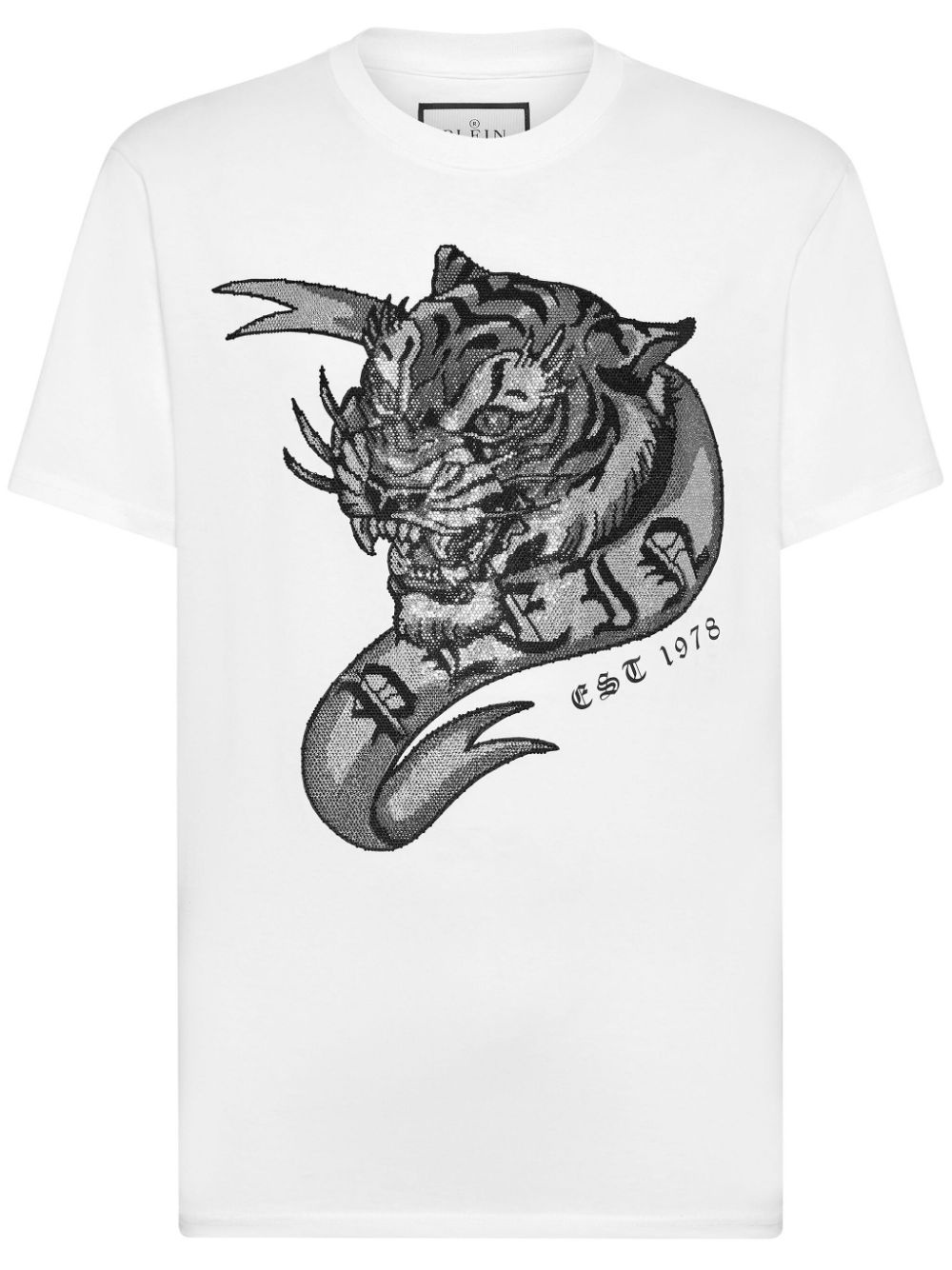 SS Tattoo tiger-print t-shirt - 1