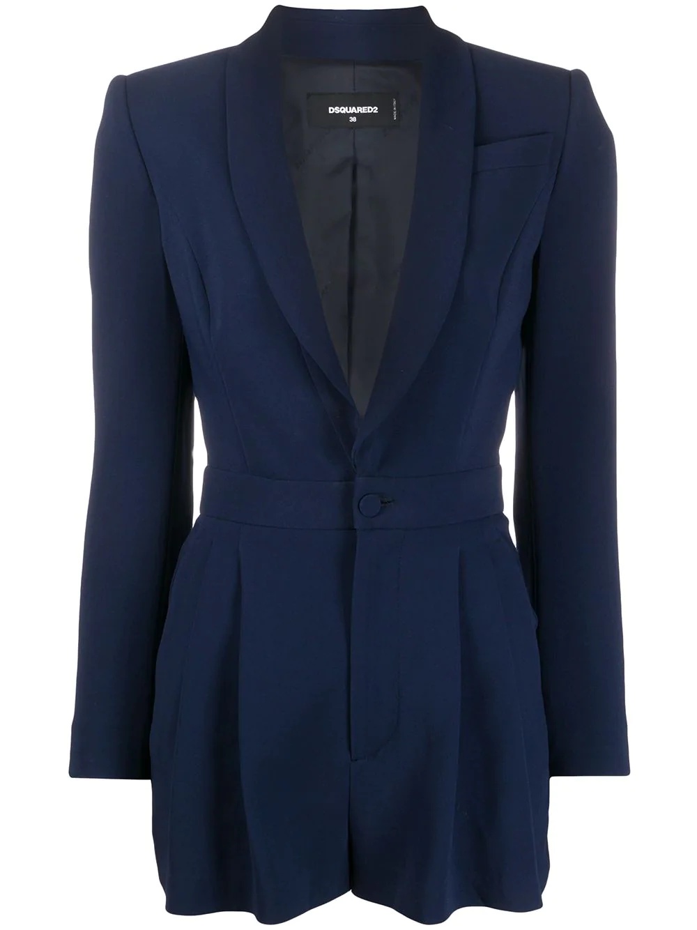 fitted blazer playsuit - 1