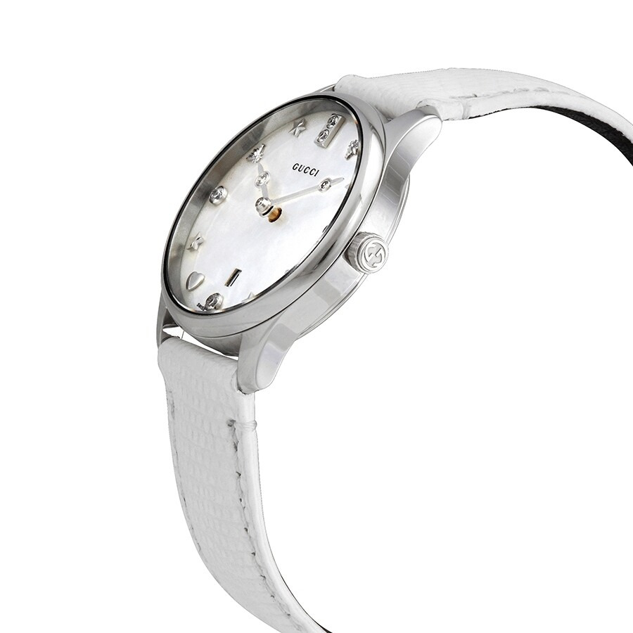 Gucci G-Timeless Mother of Pearl Dial Ladies Watch YA126597 - 2
