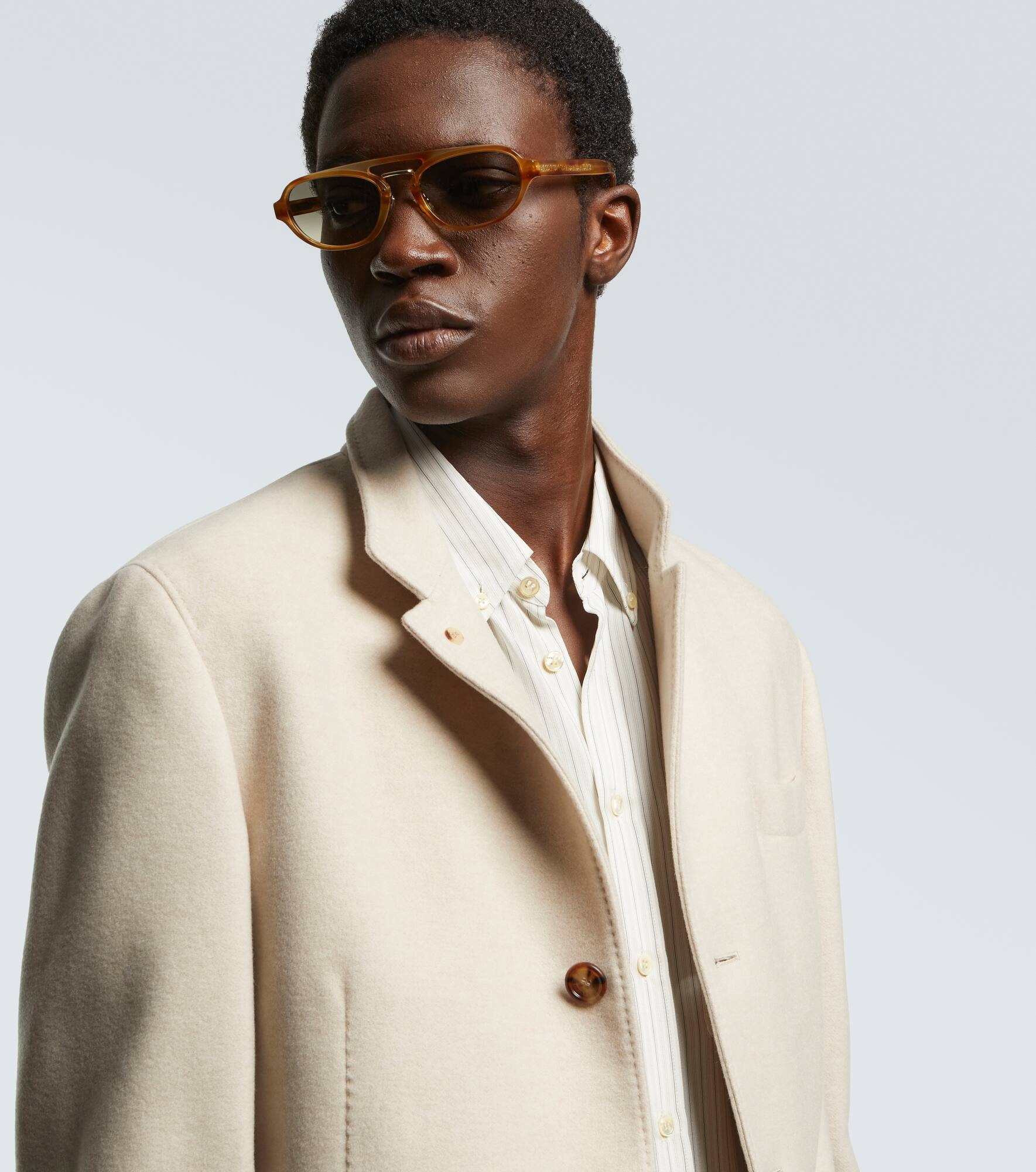 Tortoiseshell-effect browline sunglasses - 2