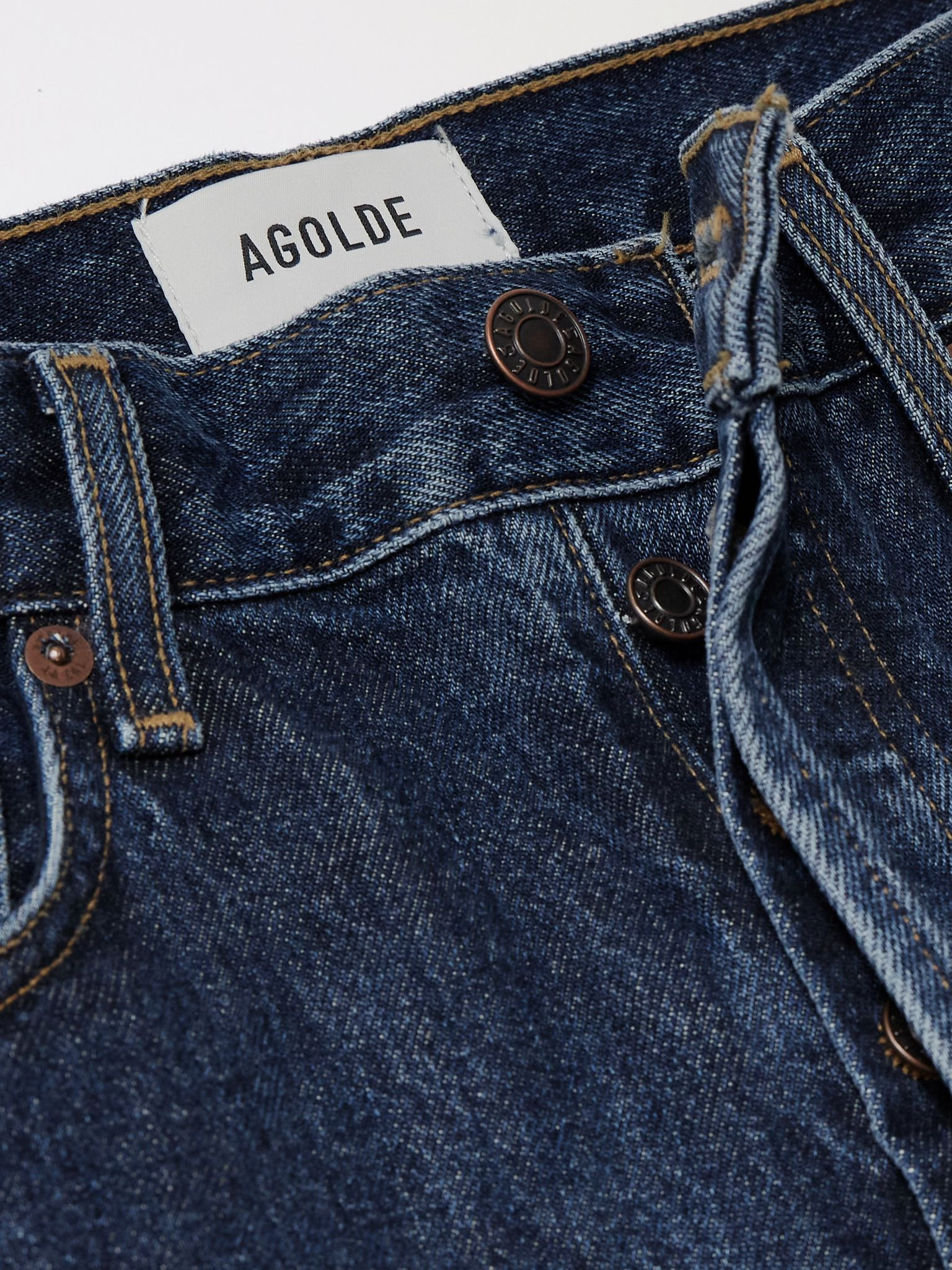 '90s Pinch Waist high-rise straight-leg jeans Dark denim - 5