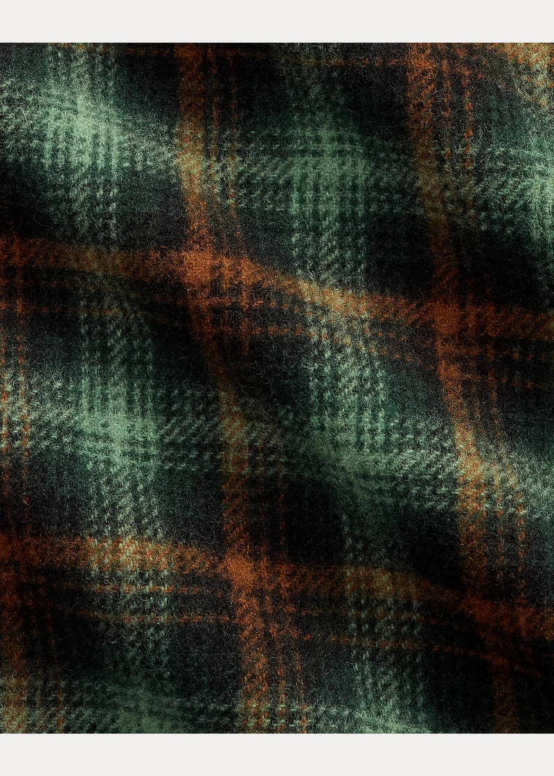 Plaid Wool Twill Overshirt 7