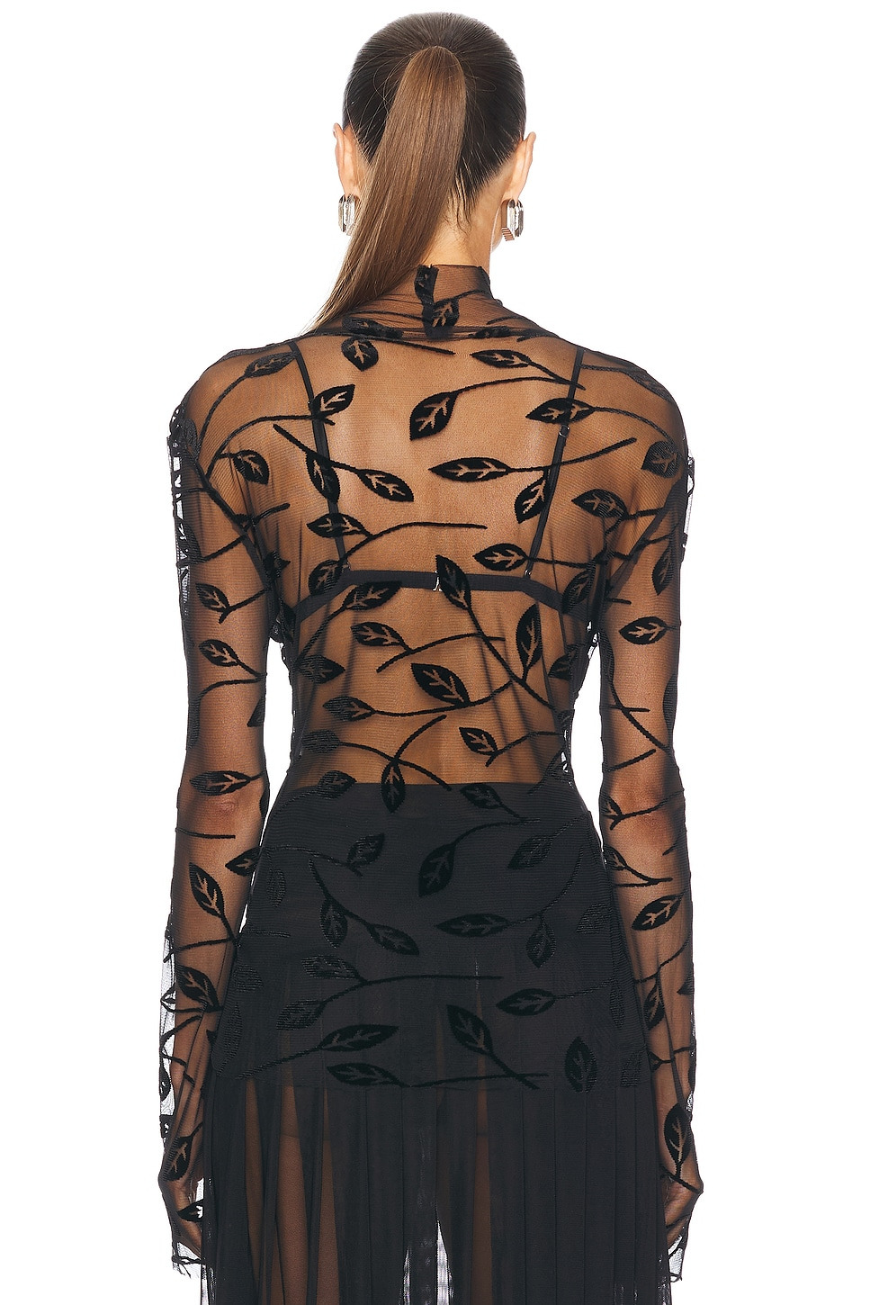 Long Sleeve Turtleneck Top - 3