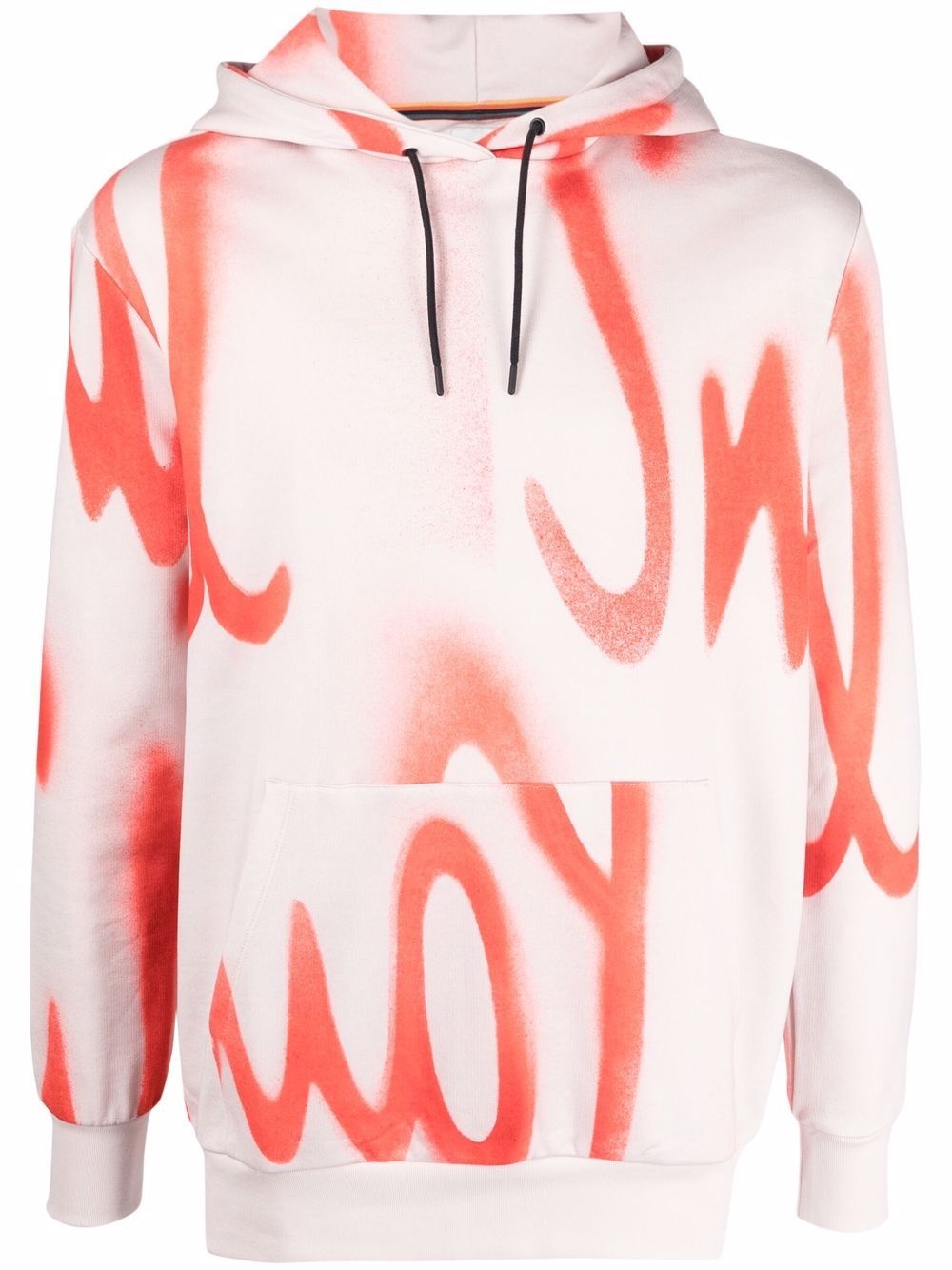 logo-print drawstring hoodie - 1