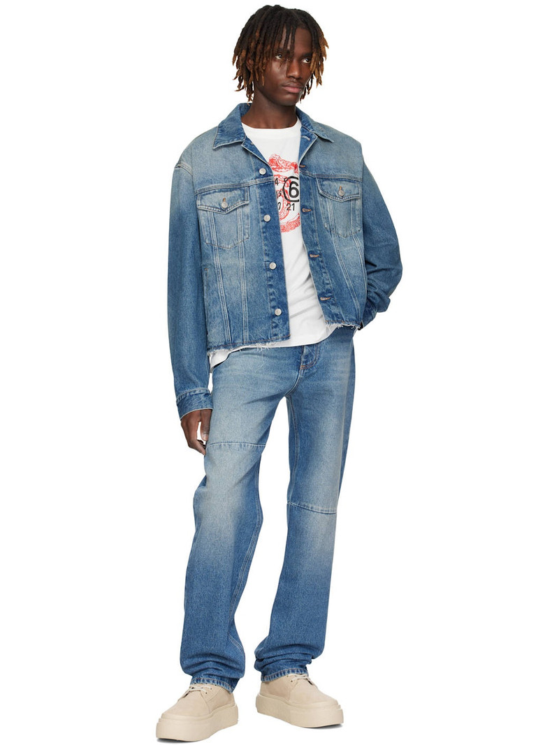 MM6 Maison Margiela Blue Tapered Jeans outlook