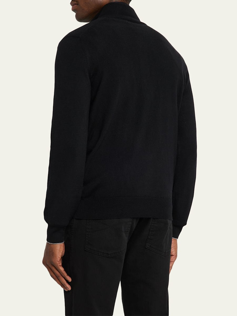 Men's Cashmere Quarter-Zip Sweater 3