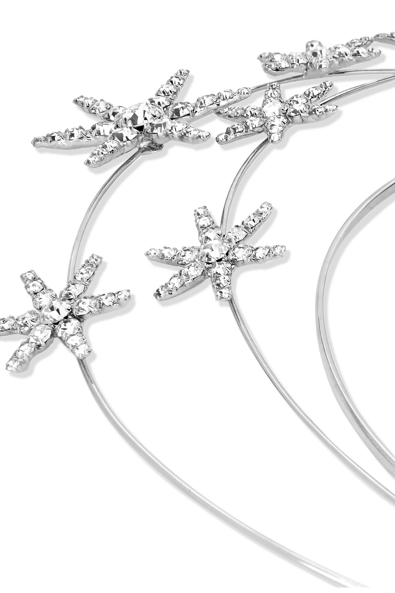 Ellerie crystal-embellished silver-tone headband - 3