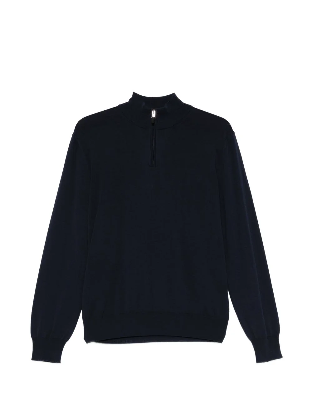 zip mock-neck sweater - 1
