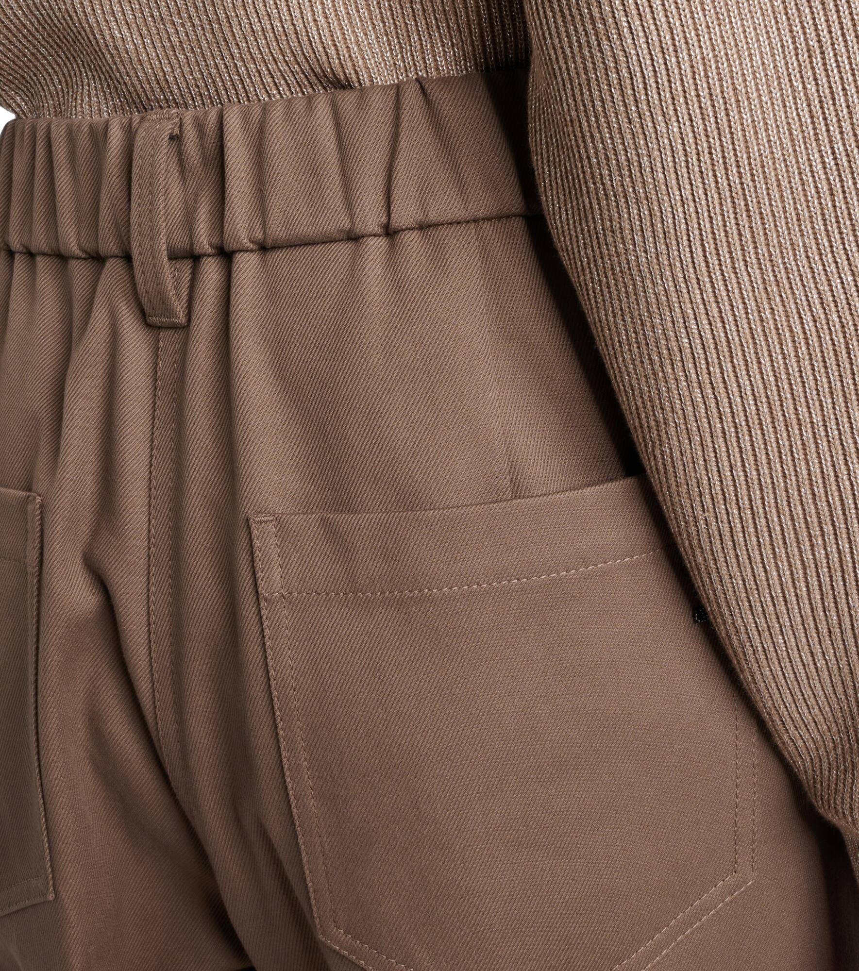 Cotton-blend slim pants - 6