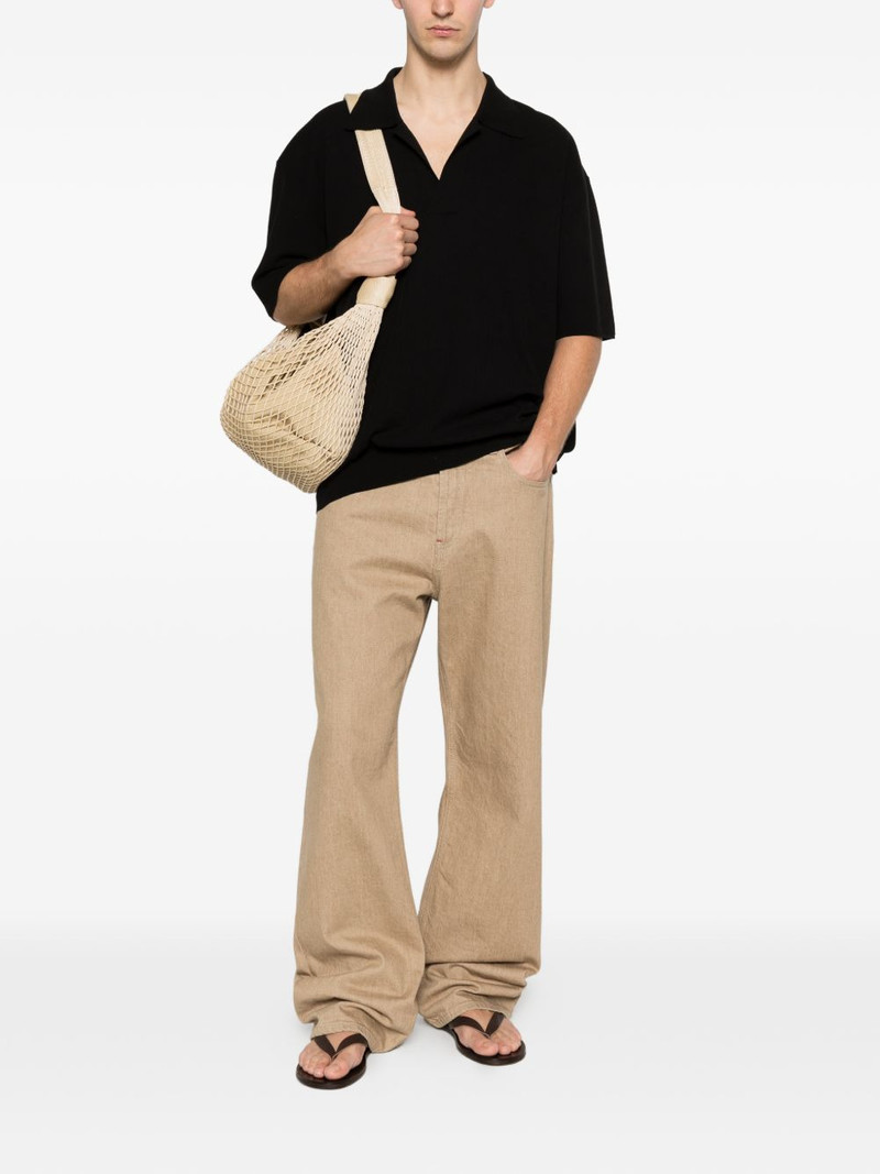 UMA WANG V-neck short-sleeve T-shirt outlook