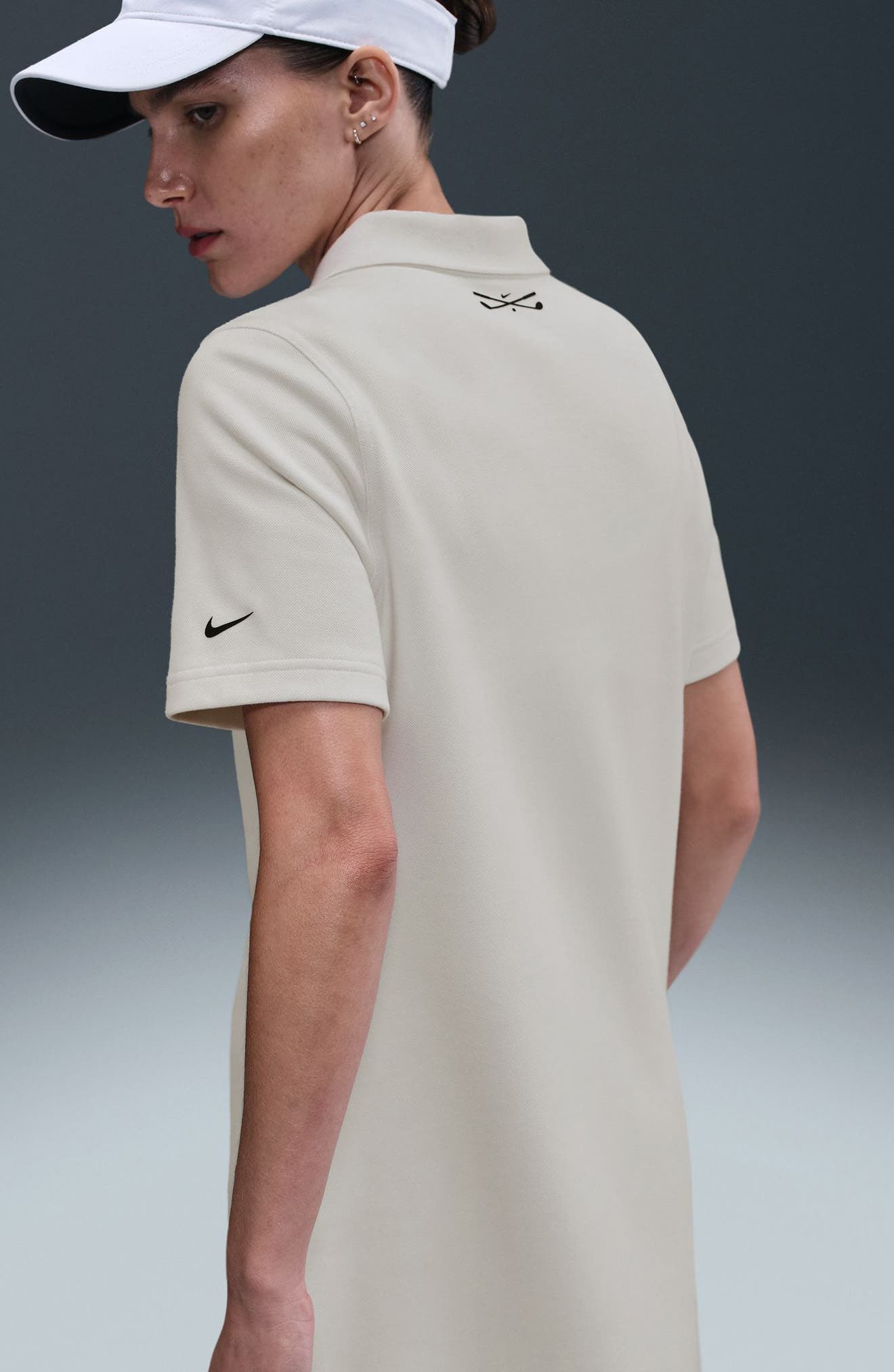 Nike Dri-FIT Polo Golf Dress in Sail/Black at Nordstrom - 7