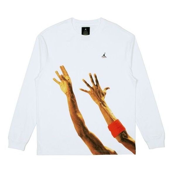 Air Jordan x Union LA The J Long-Sleeve T-Shirt 'White' CV1298-100 - 1
