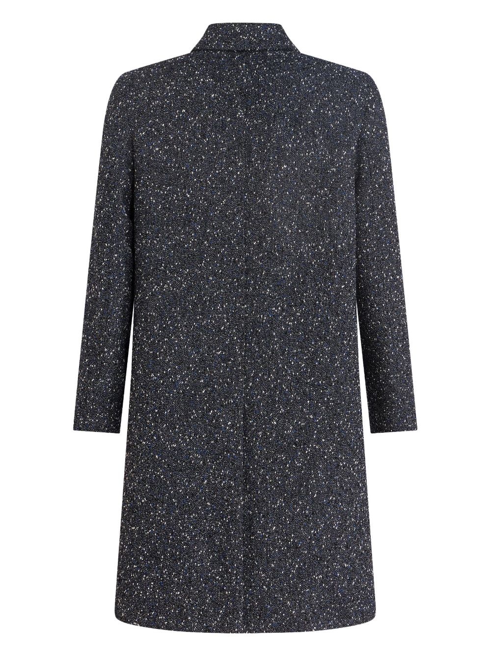 contrasting-trim button-down coat - 5