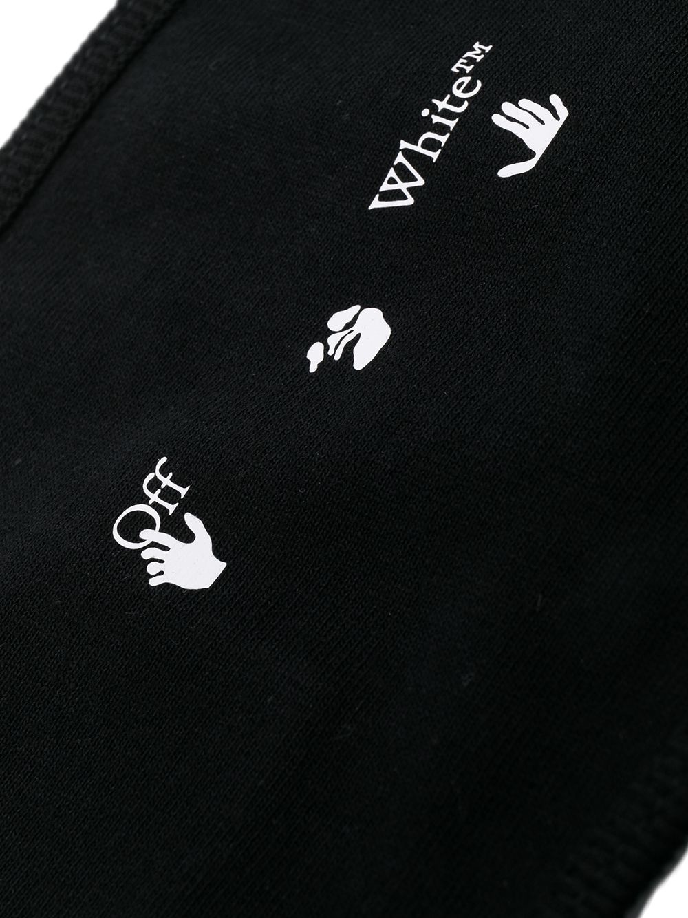 logo-print face mask - 3