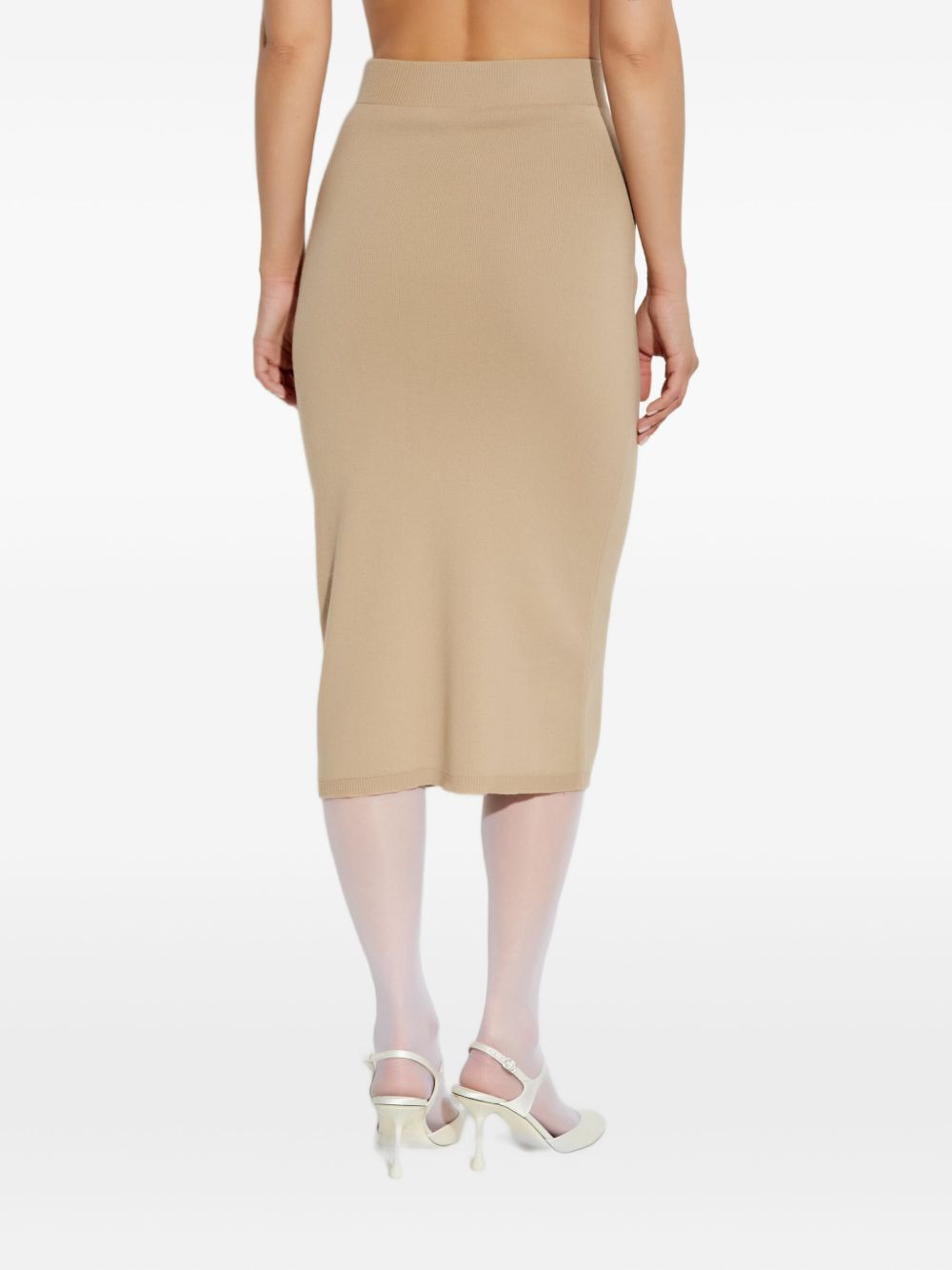 button-detailed knit skirt - 4