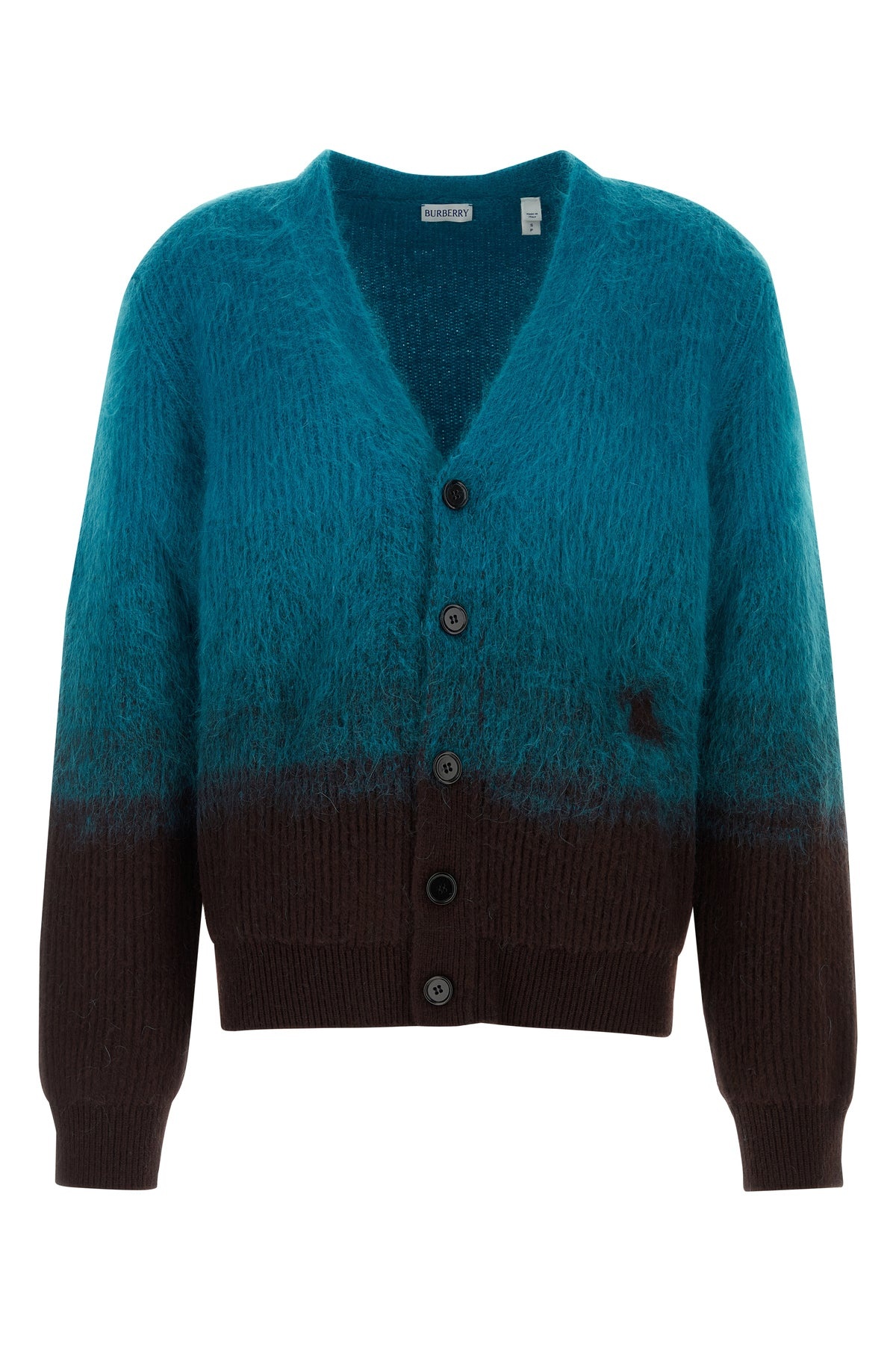 Two-tone wool blend cardigan - 1
