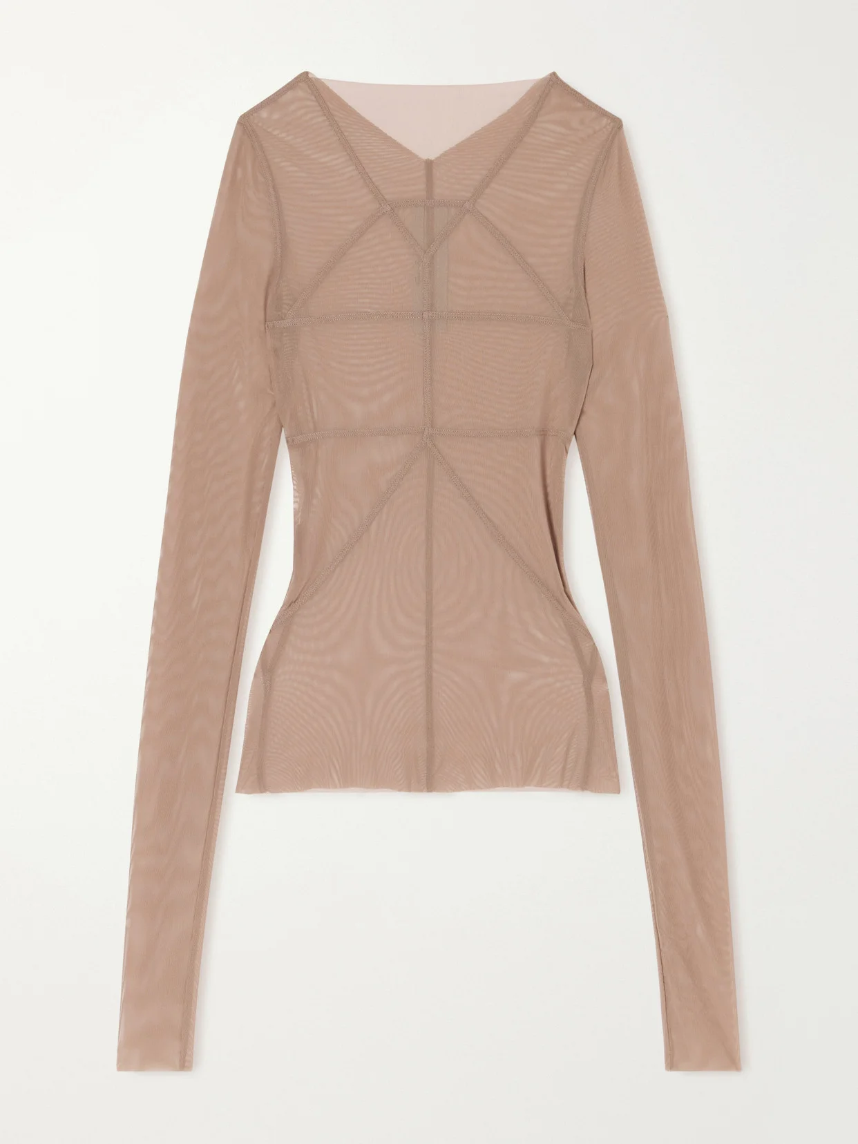 Stretch-tulle T-shirt - 1