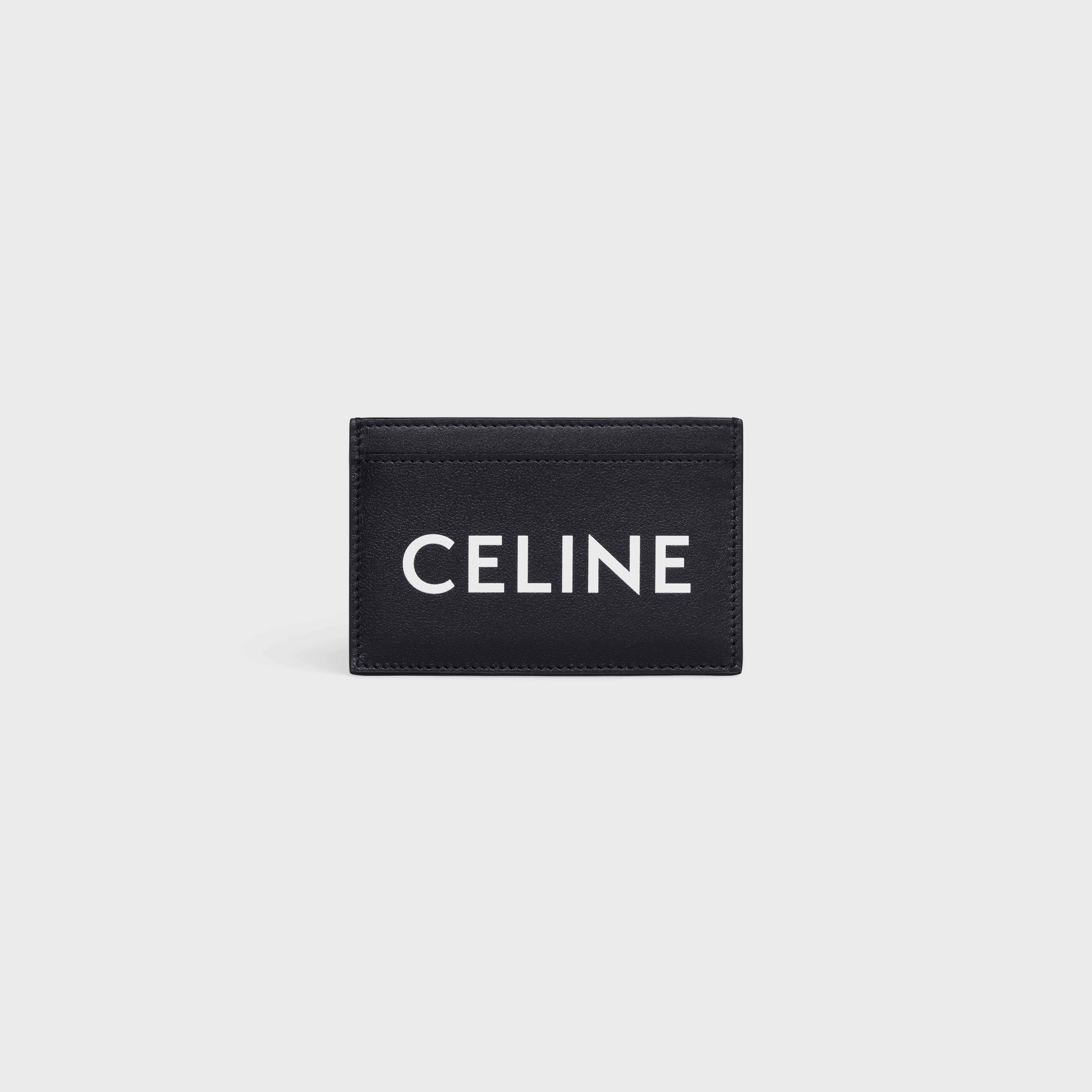 Card holder in Smooth Calfskin with Celine Print - 1