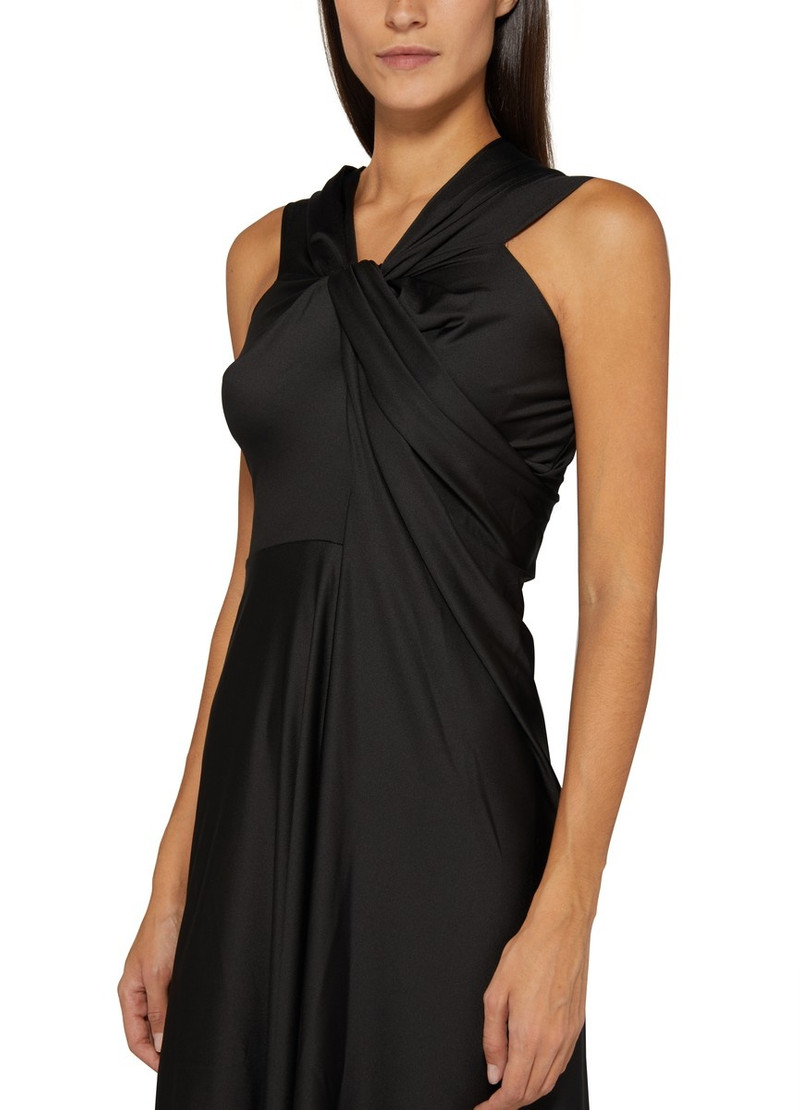 Cap Sleeve Draped Dress 4