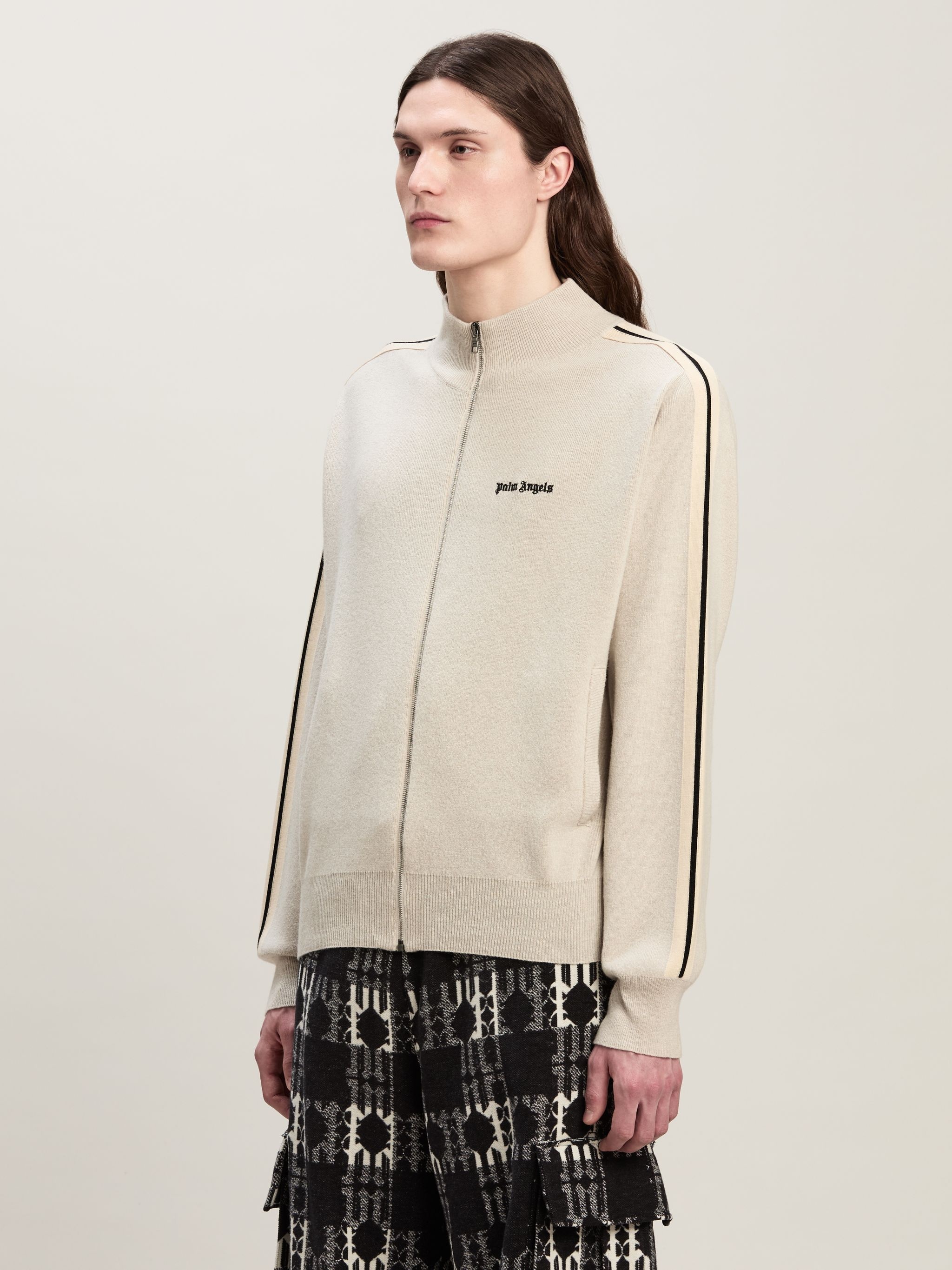 wool and cashmere Track Jacket - 4