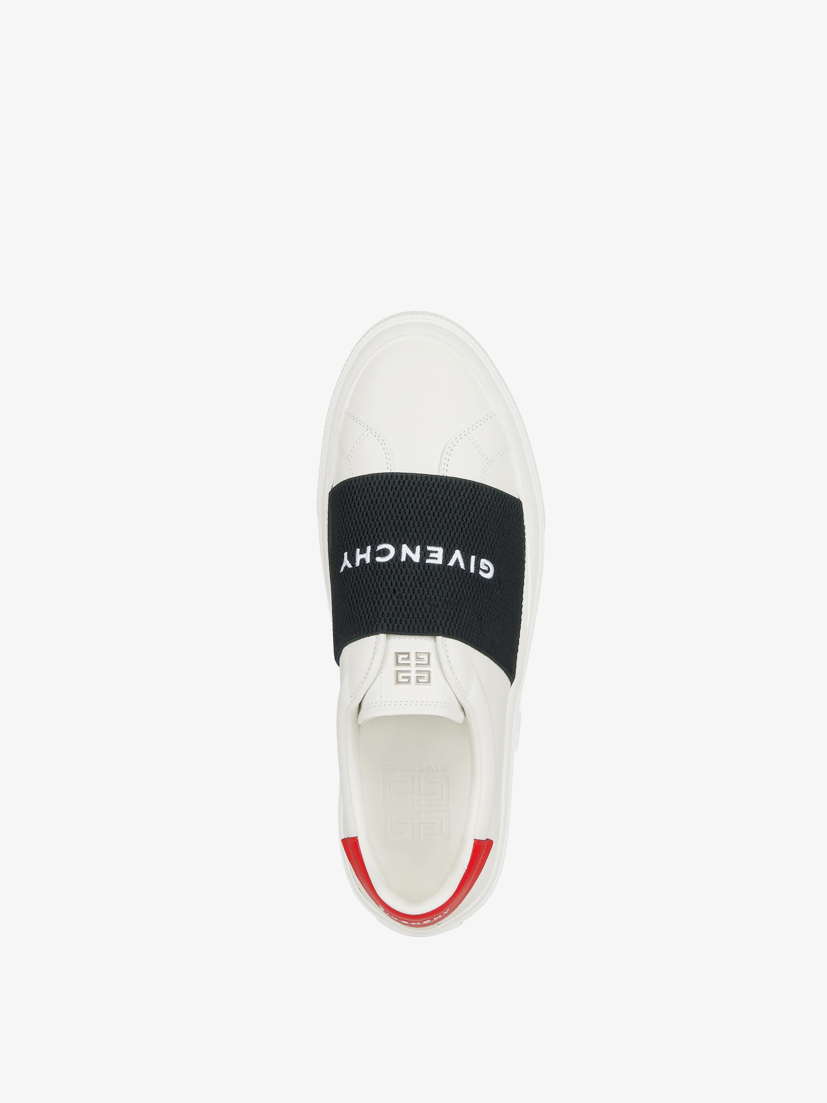 CITY SPORT SNEAKERS IN LEATHER WITH GIVENCHY STRAP - 4