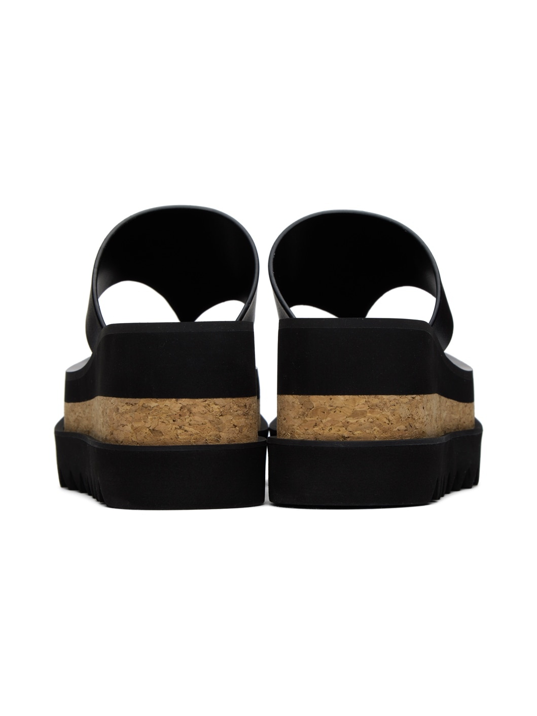 Black Sneak-Elyse Platform Thong Sandals - 2