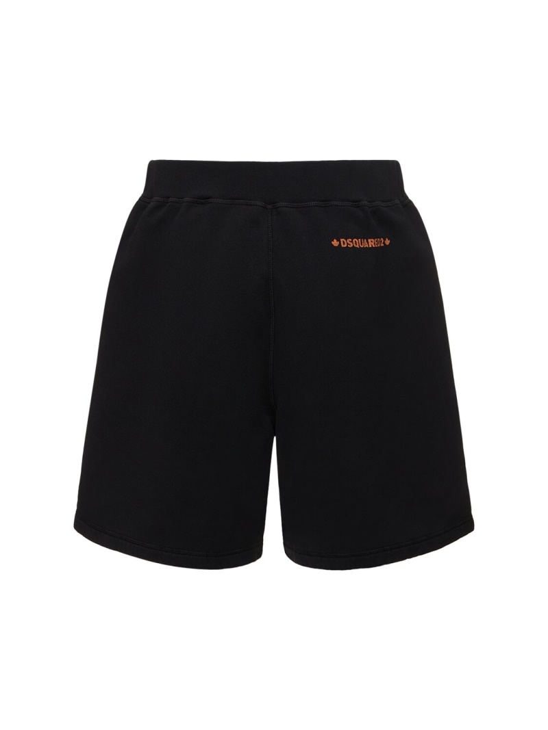 Relaxed cotton sweat shorts - 5
