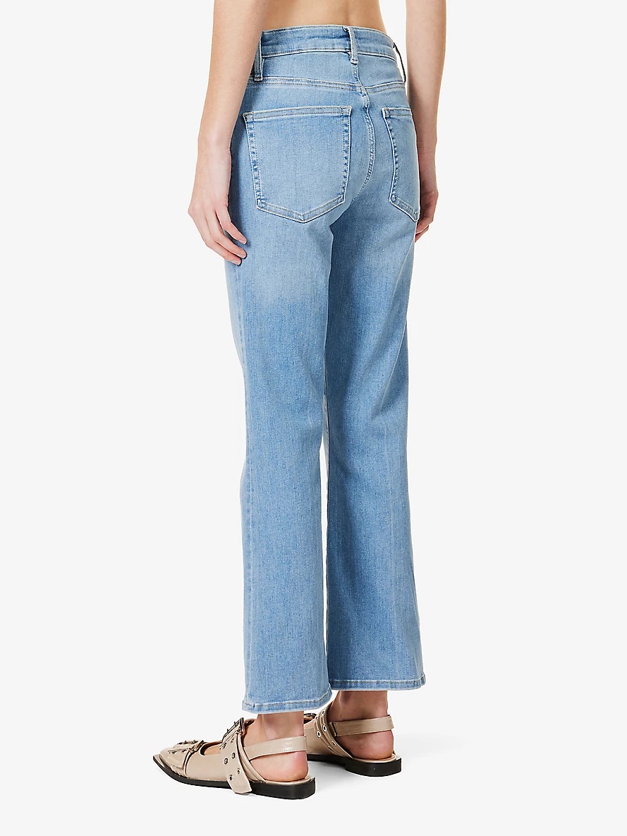 Le Crop Mini straight-leg high-rise organic denim-blend jeans - 4