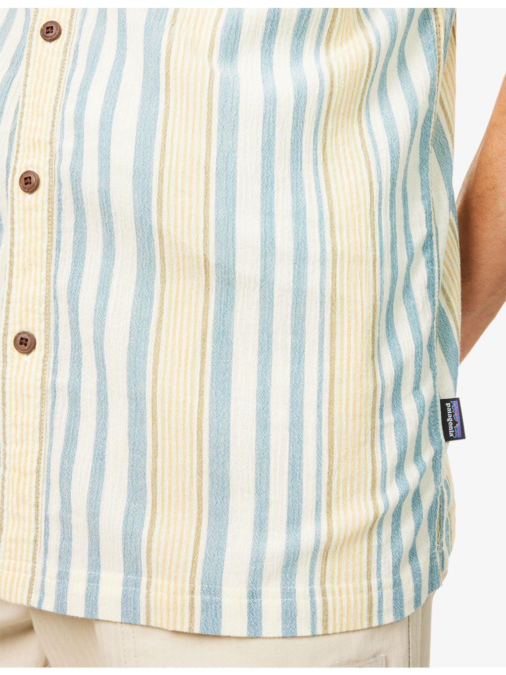 Stripe-Print Short-Sleeve Cotton Shirt - 5