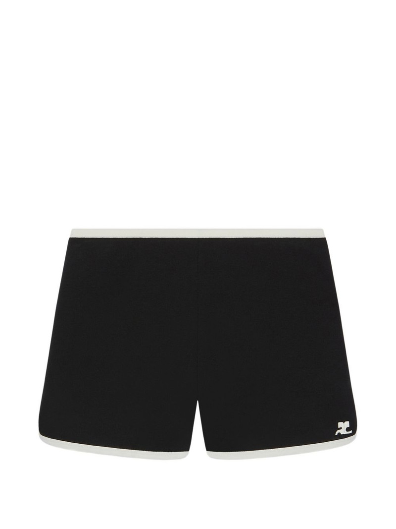 contrast-trim shorts 1