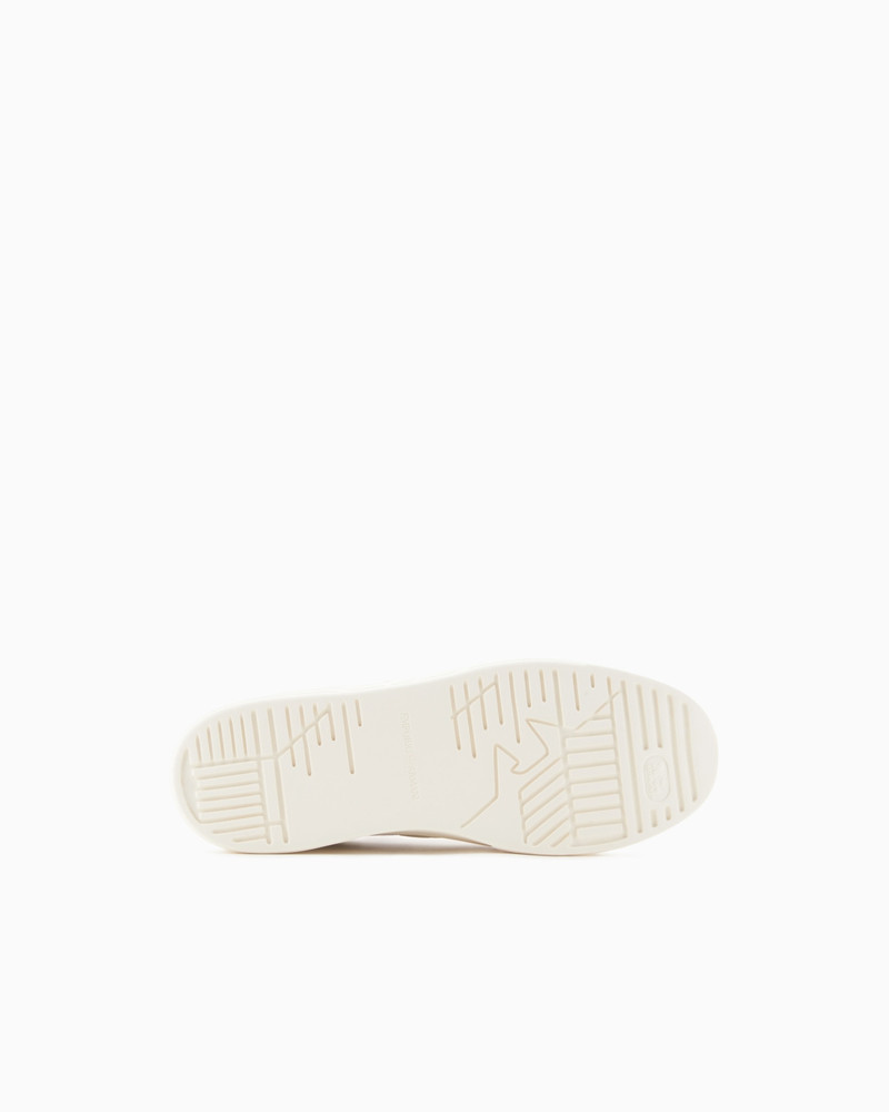 LEATHER SNEAKERS WITH AN EMBOSSED PRINT 6