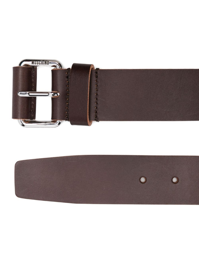 Moschino leather buckle belt outlook