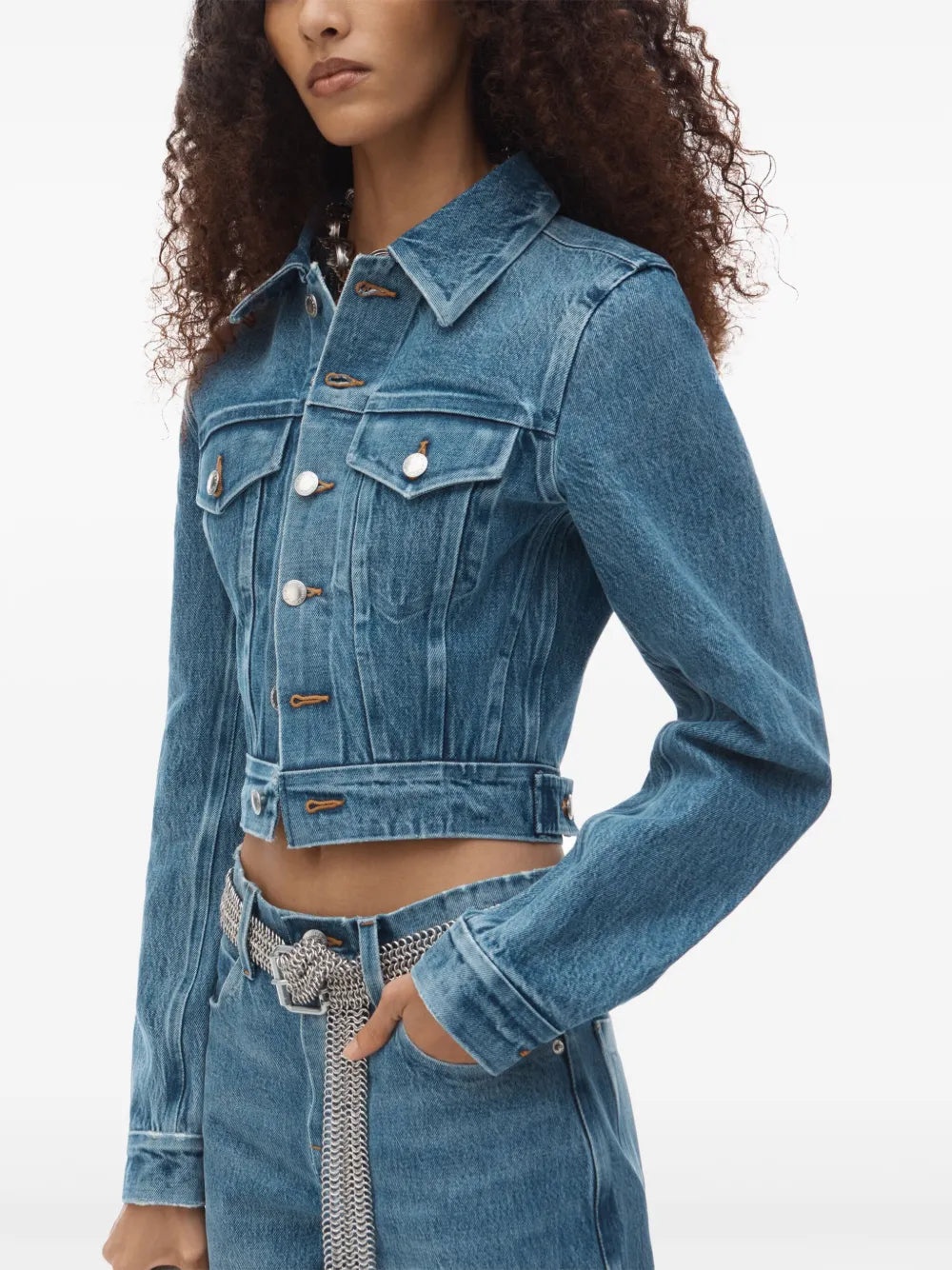ALEXANDER WANG - Women Bonded Seams Slim Trucker Jacket - 2