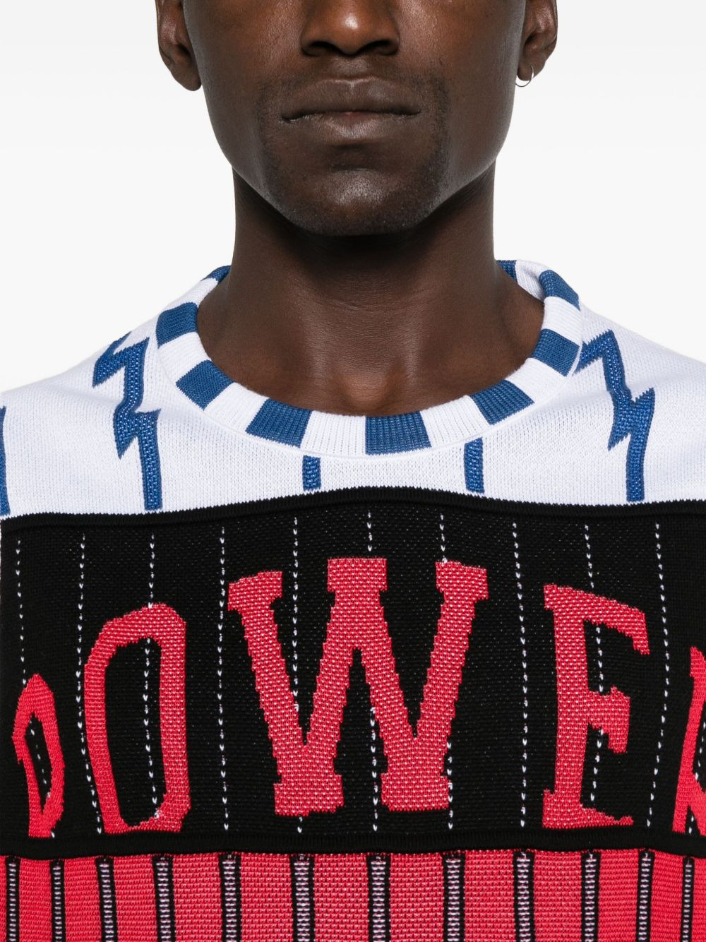 lightning-bolt panelled vest - 4