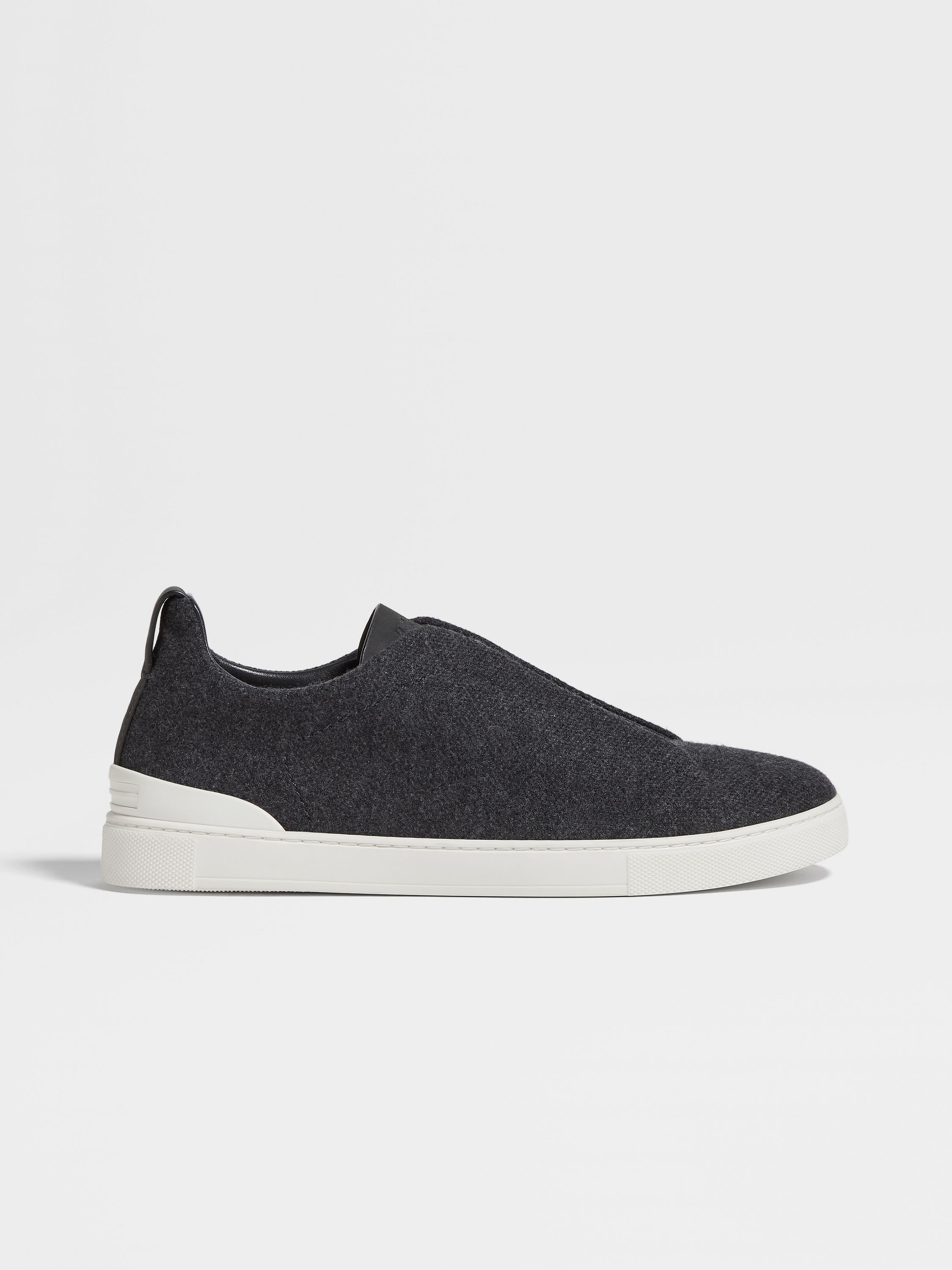 DARK GREY OASI CASHMERE TRIPLE STITCH™ SNEAKERS - 4