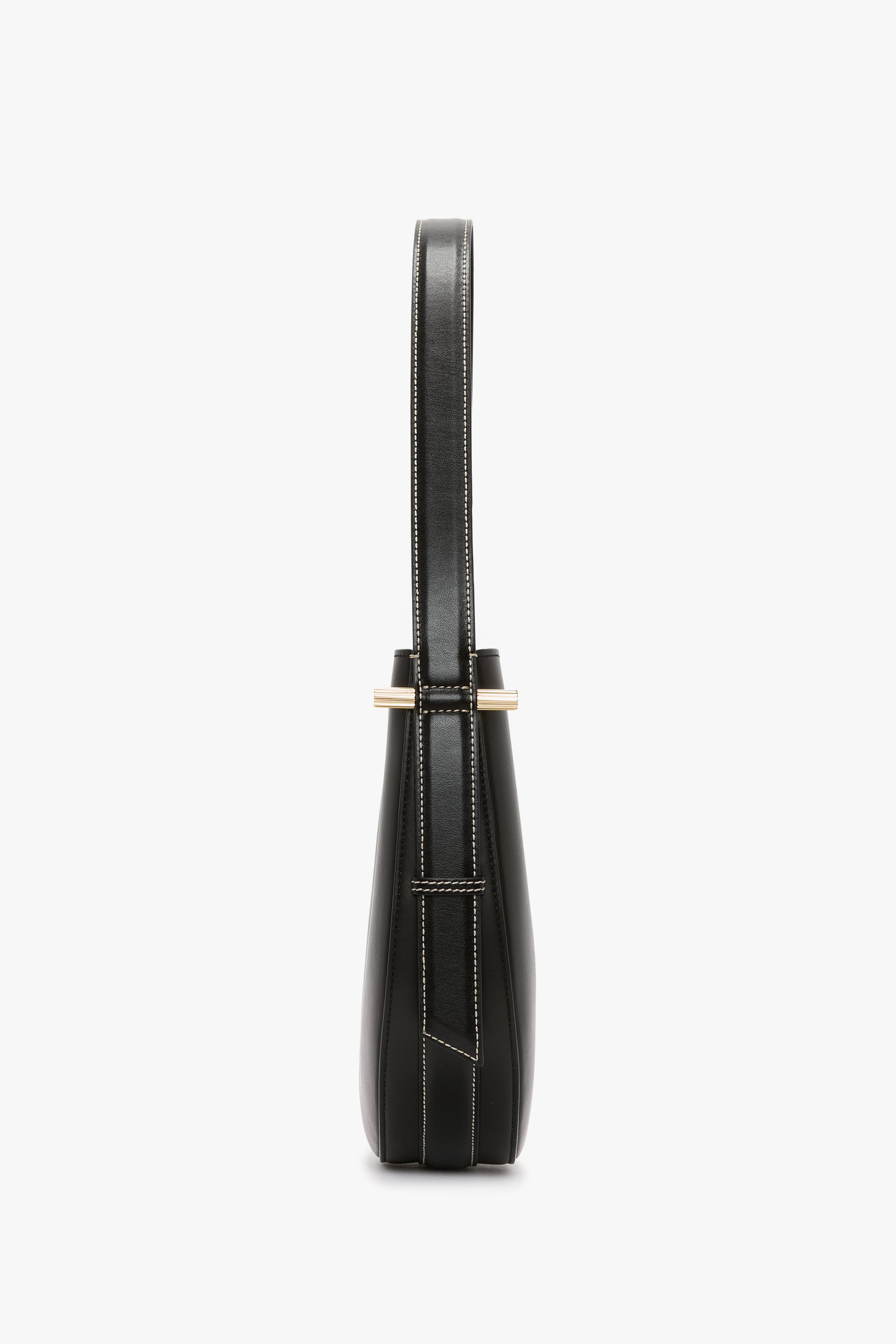 Dia Hobo Bag In Black Smooth Leather - 3