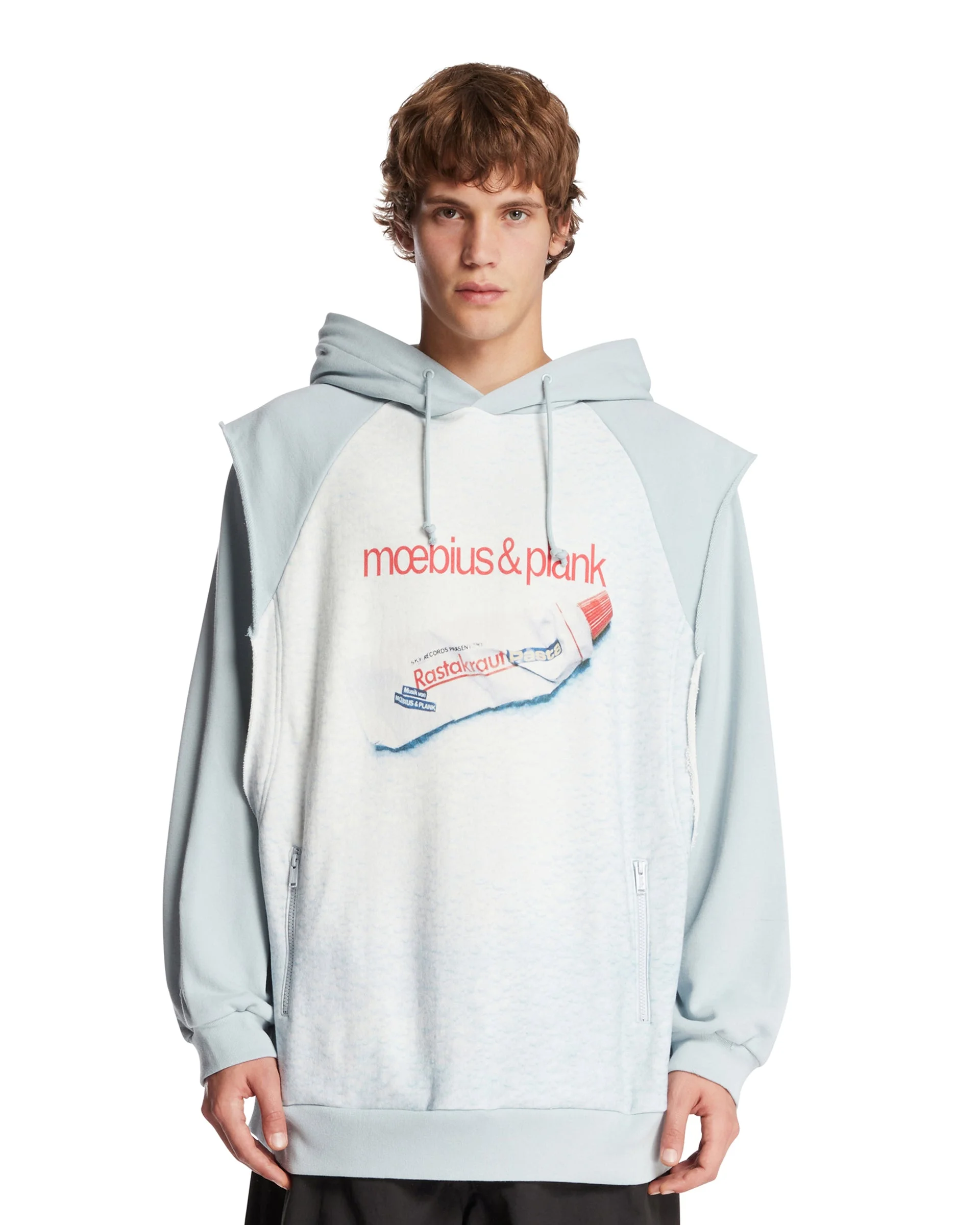 Light Blue Layered Sweatshirt - 1