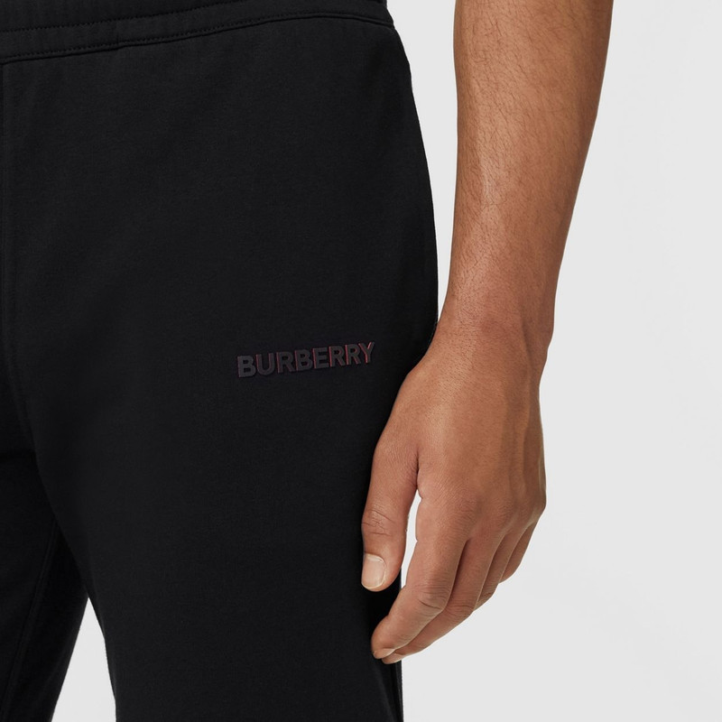 Burberry Logo Print Stretch Cotton Jogging Pants outlook