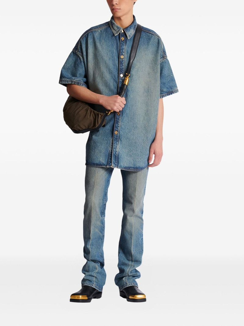 Balmain buttoned short-sleeve shirt outlook