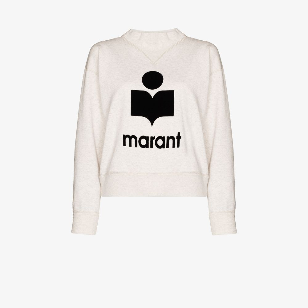 Marant Etoile Women Moby Logo Cotton Sweatshirt - 7