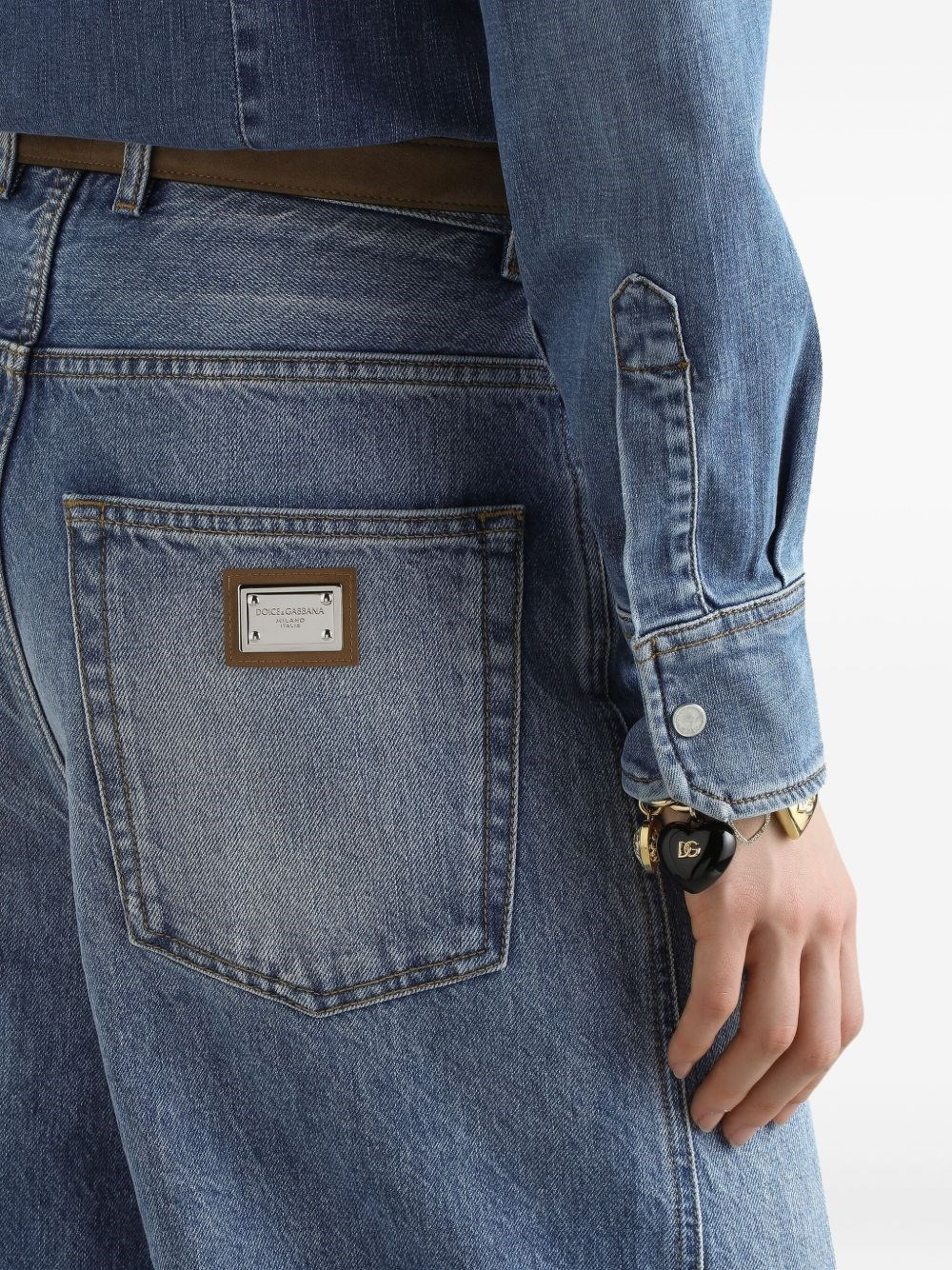 Denim cotton jeans - 4