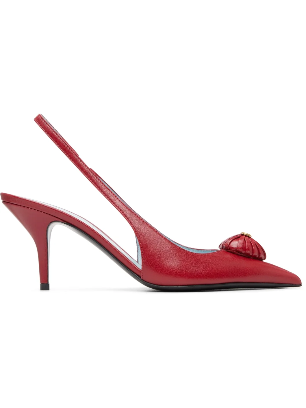 Red Coeur Royal Slingback Heels - 1