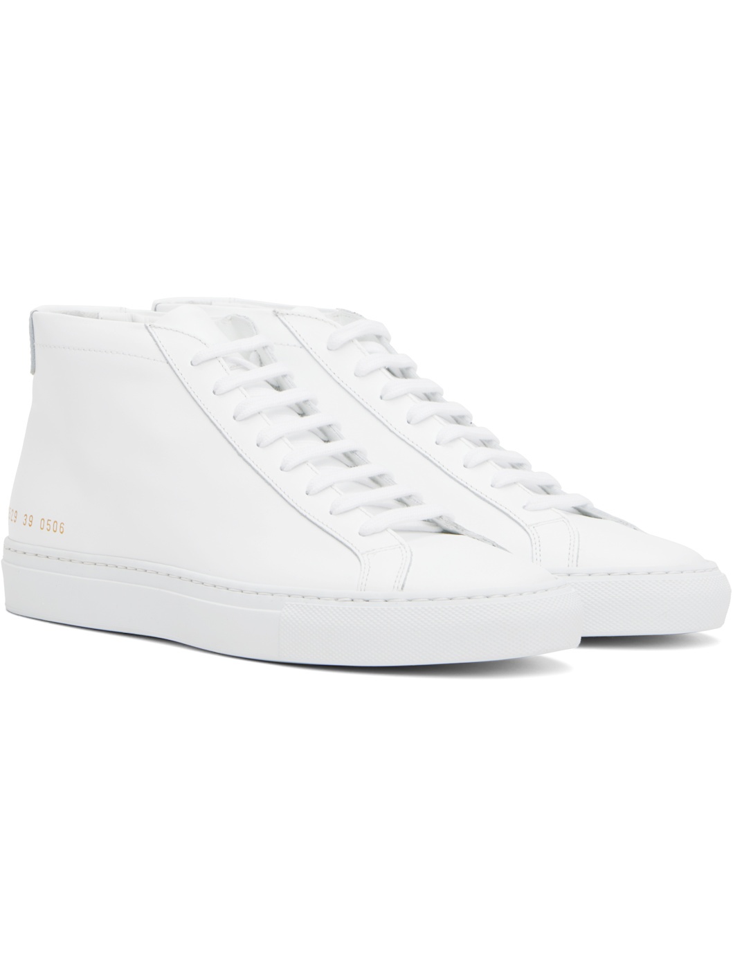 White Original Achilles Mid Sneakers - 4