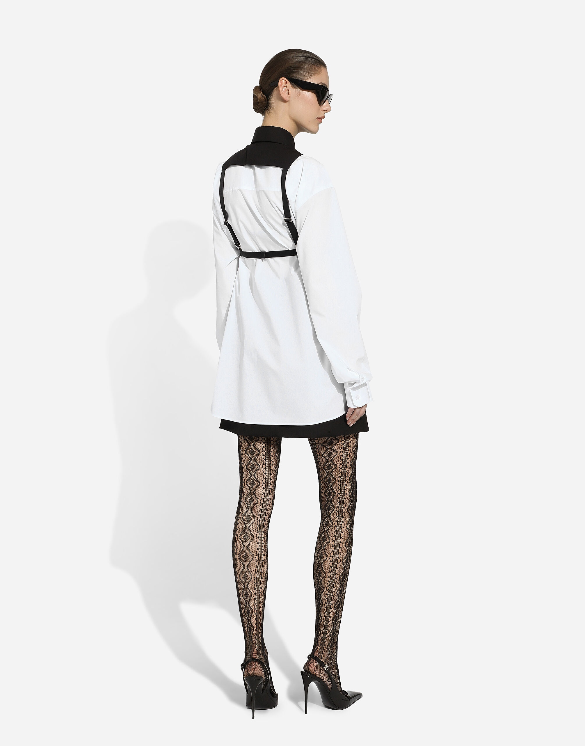Cotton shirt with contrasting shirt front - 3