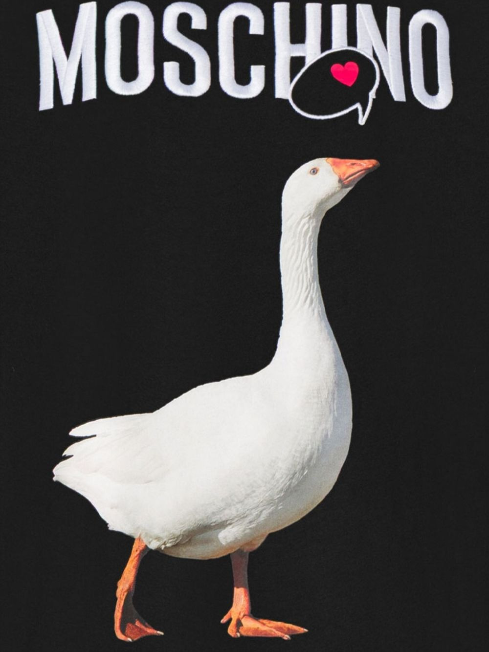 goose-print T-shirt dress - 3