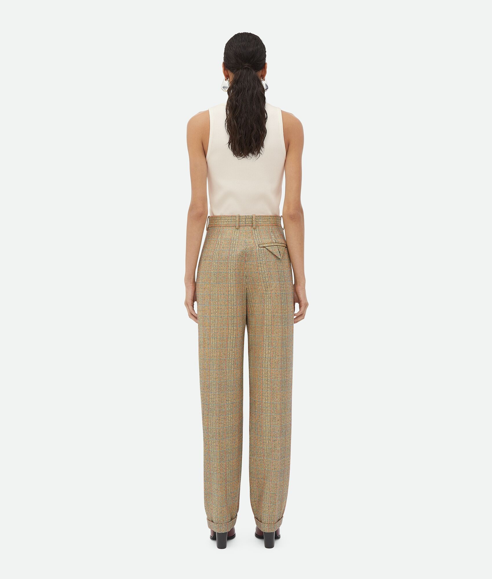 Prince Of Wales Wool Trousers - 3